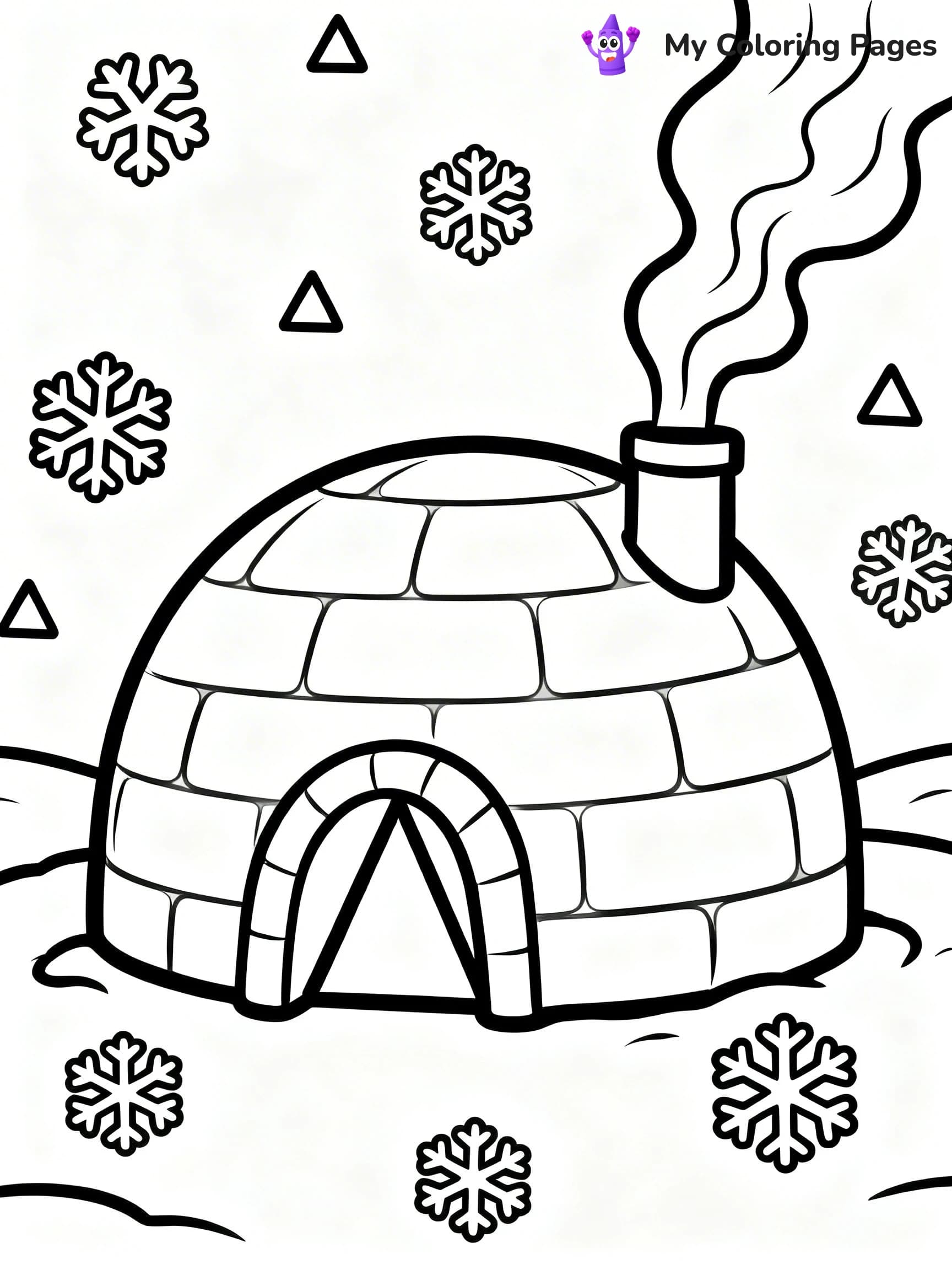 Igloo Coloring Pages - 10