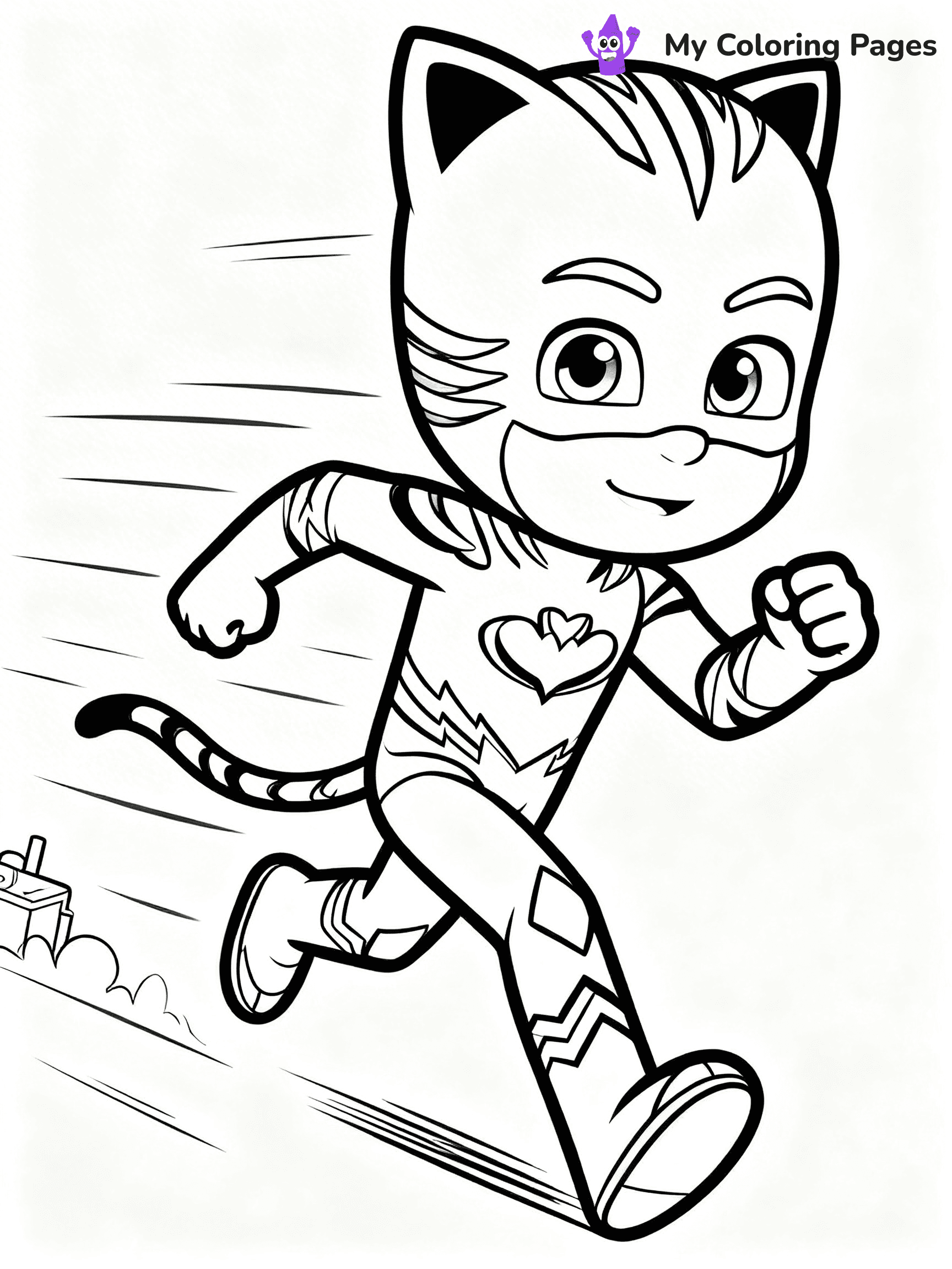 Catboy Coloring Pages - 1