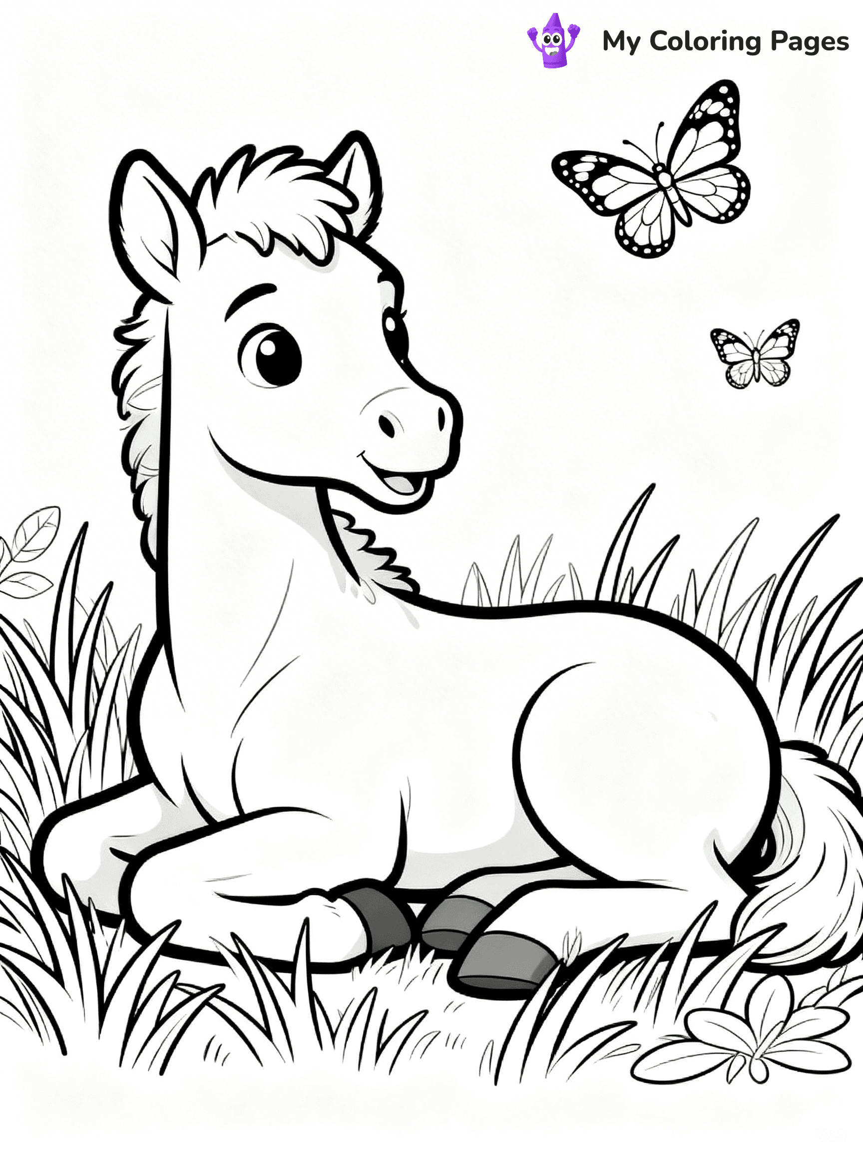 Realistic Horse Coloring Pages - 89
