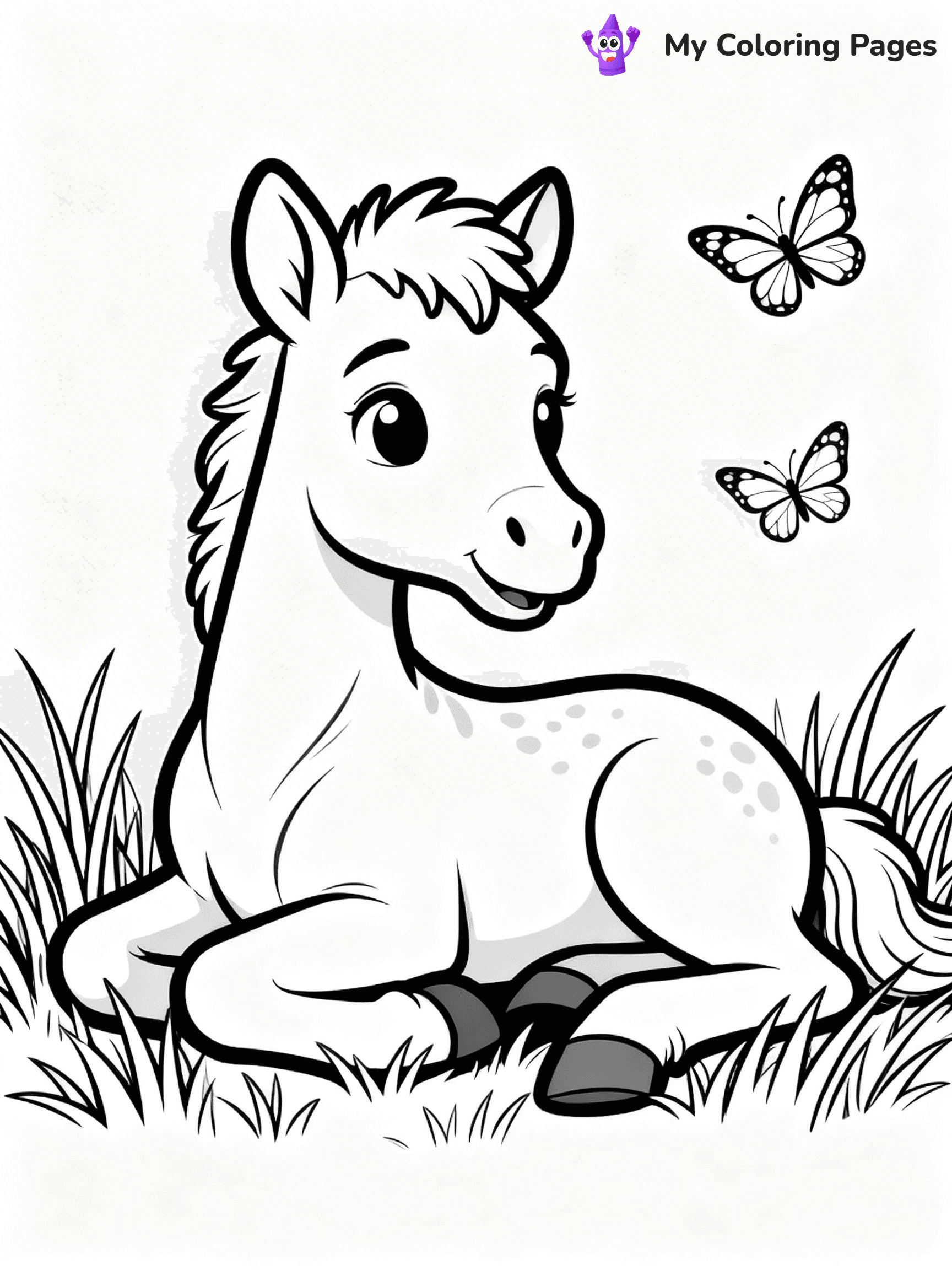Realistic Horse Coloring Pages - 88