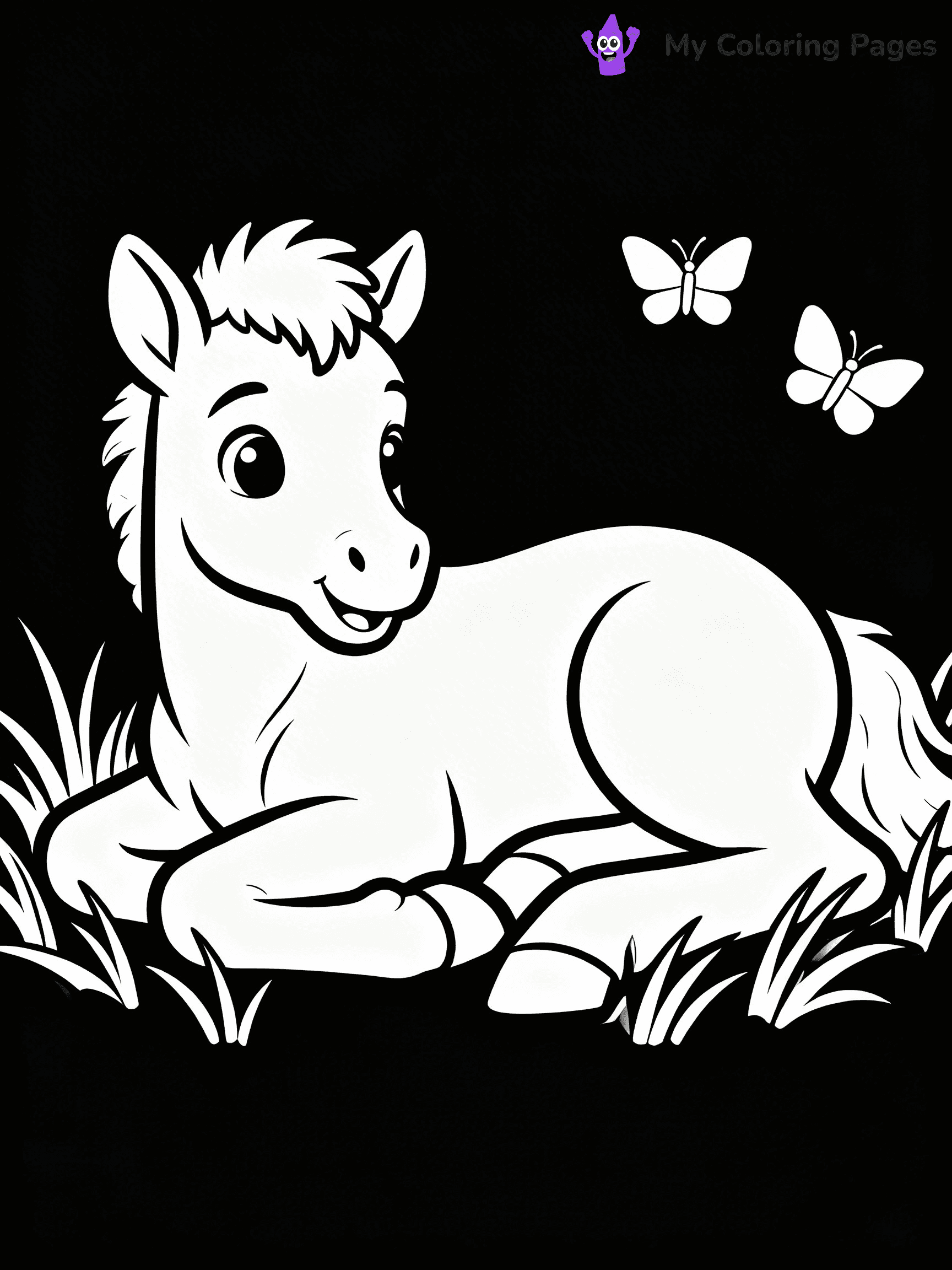 Realistic Horse Coloring Pages - 86