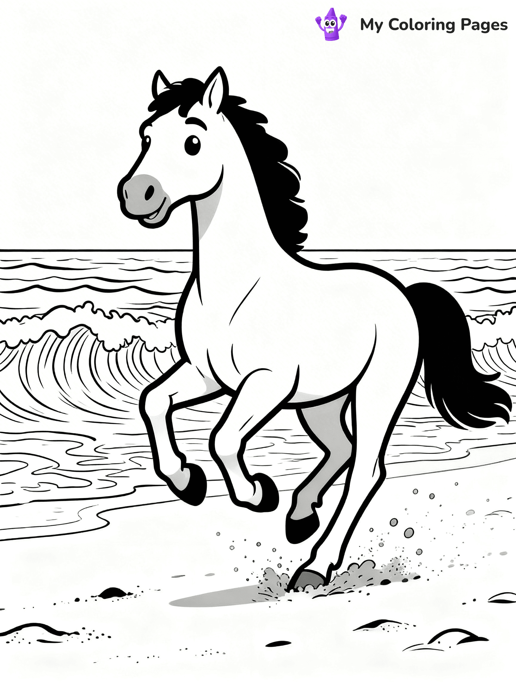 Realistic Horse Coloring Pages - 67