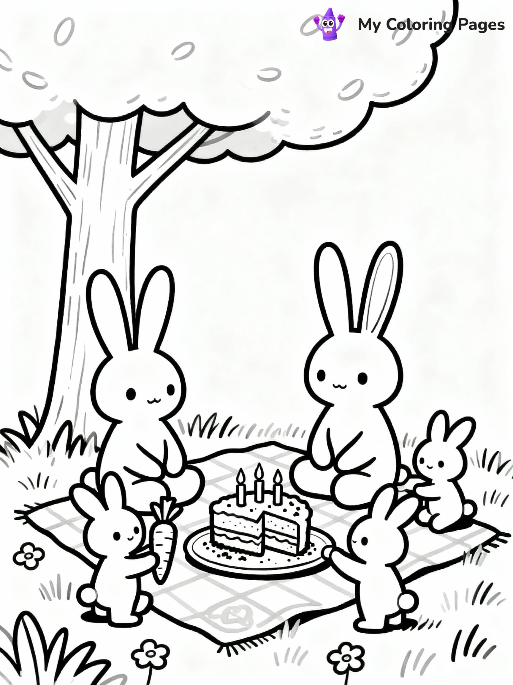 Bunny Coloring Pages - 22
