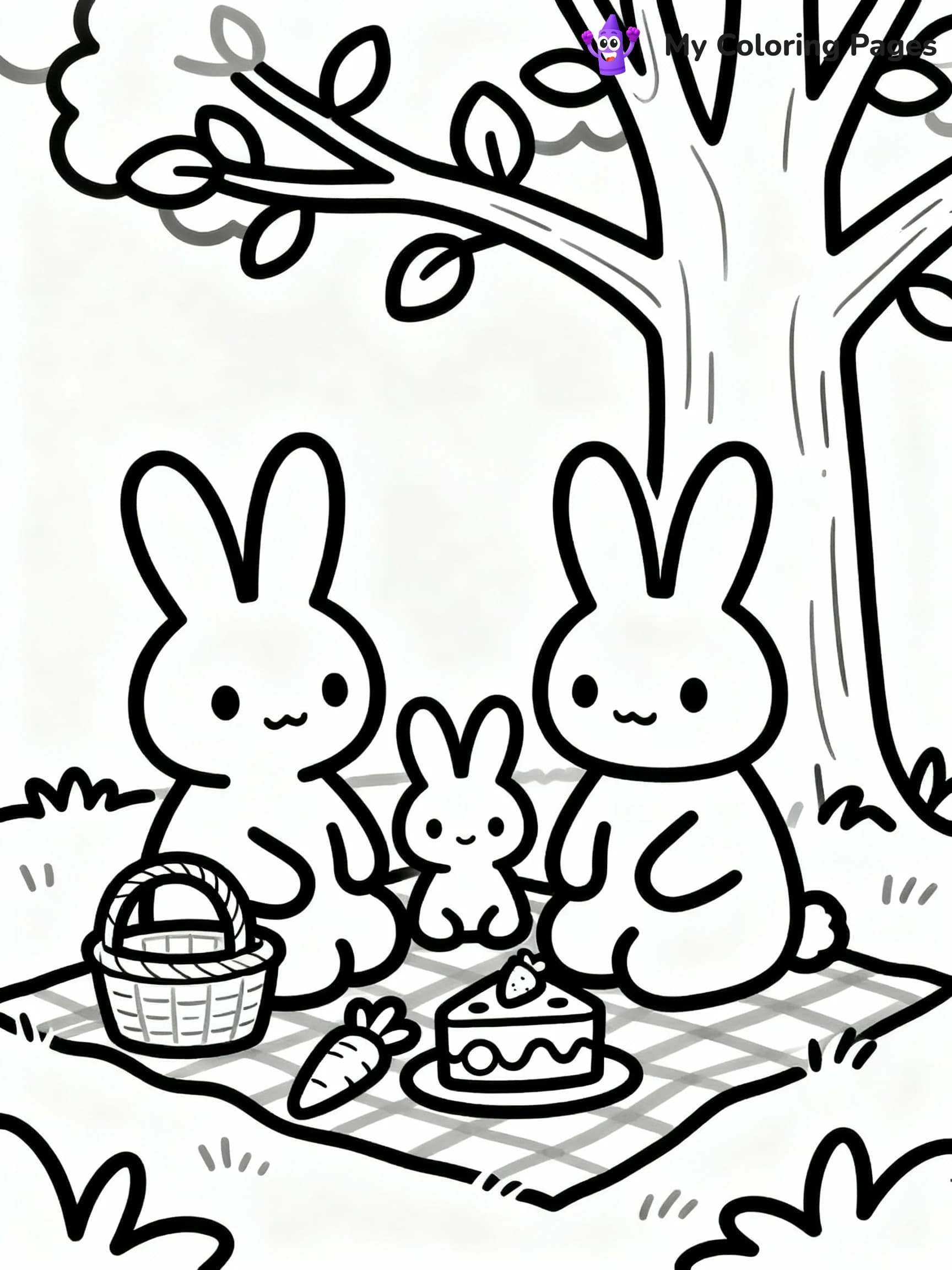 Bunny Coloring Pages - 19