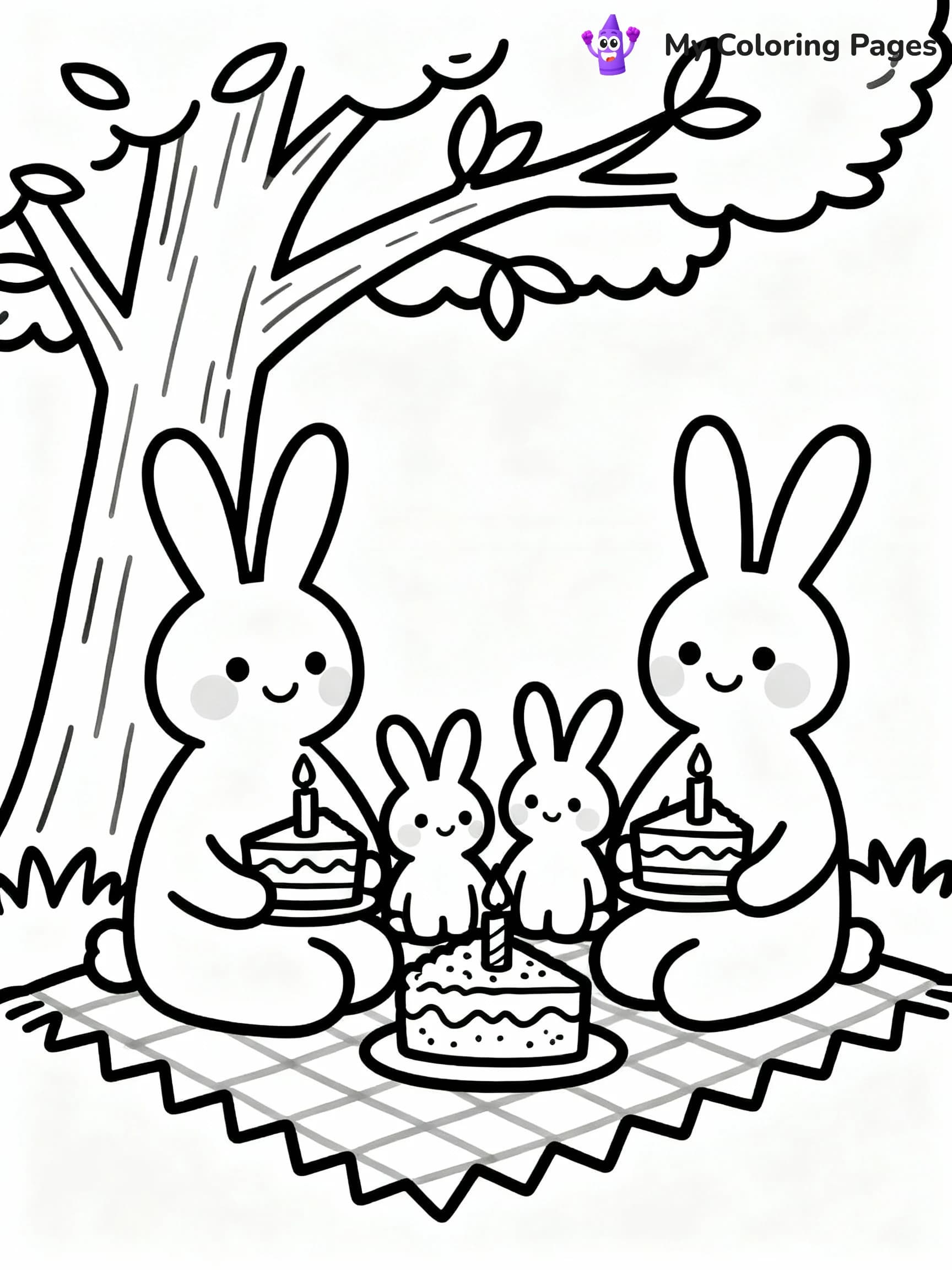 Bunny Coloring Pages - 17