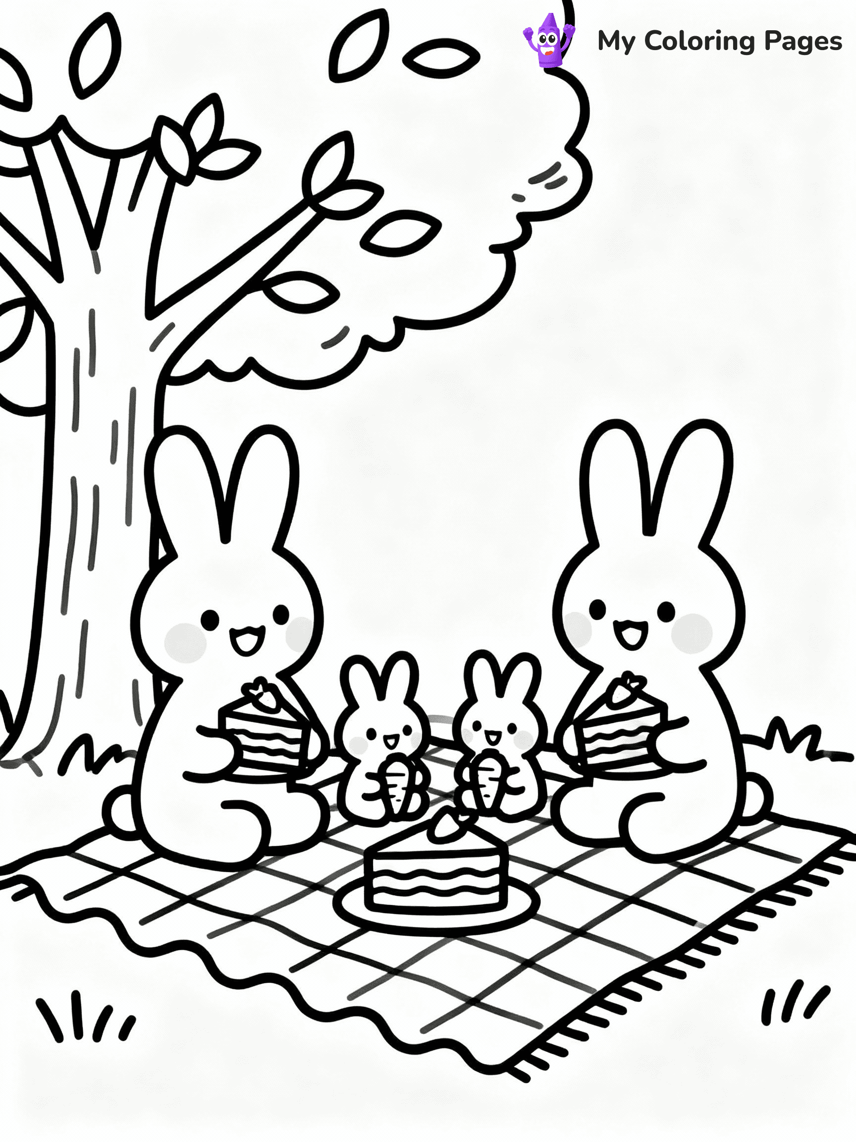Bunny Coloring Pages - 16