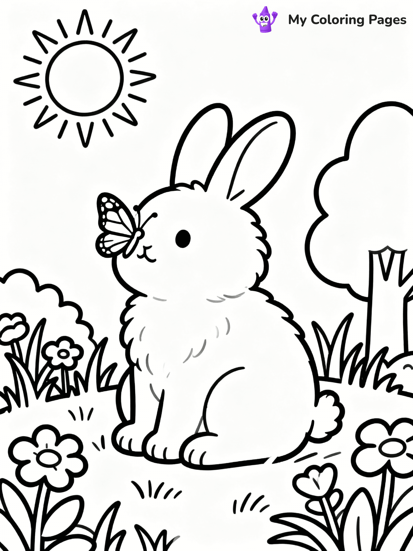 Bunny Coloring Pages - 15