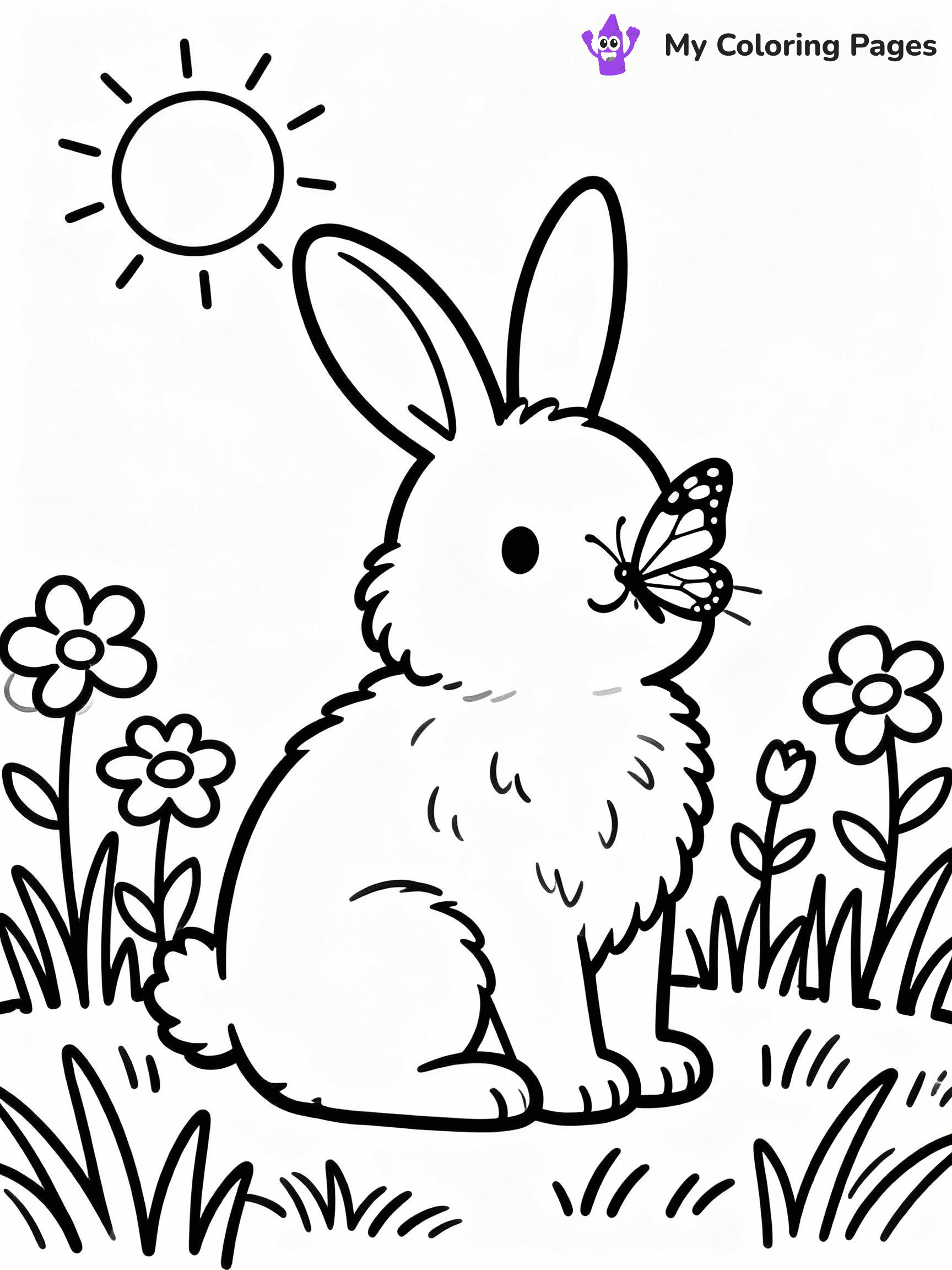 Bunny Coloring Pages - 12