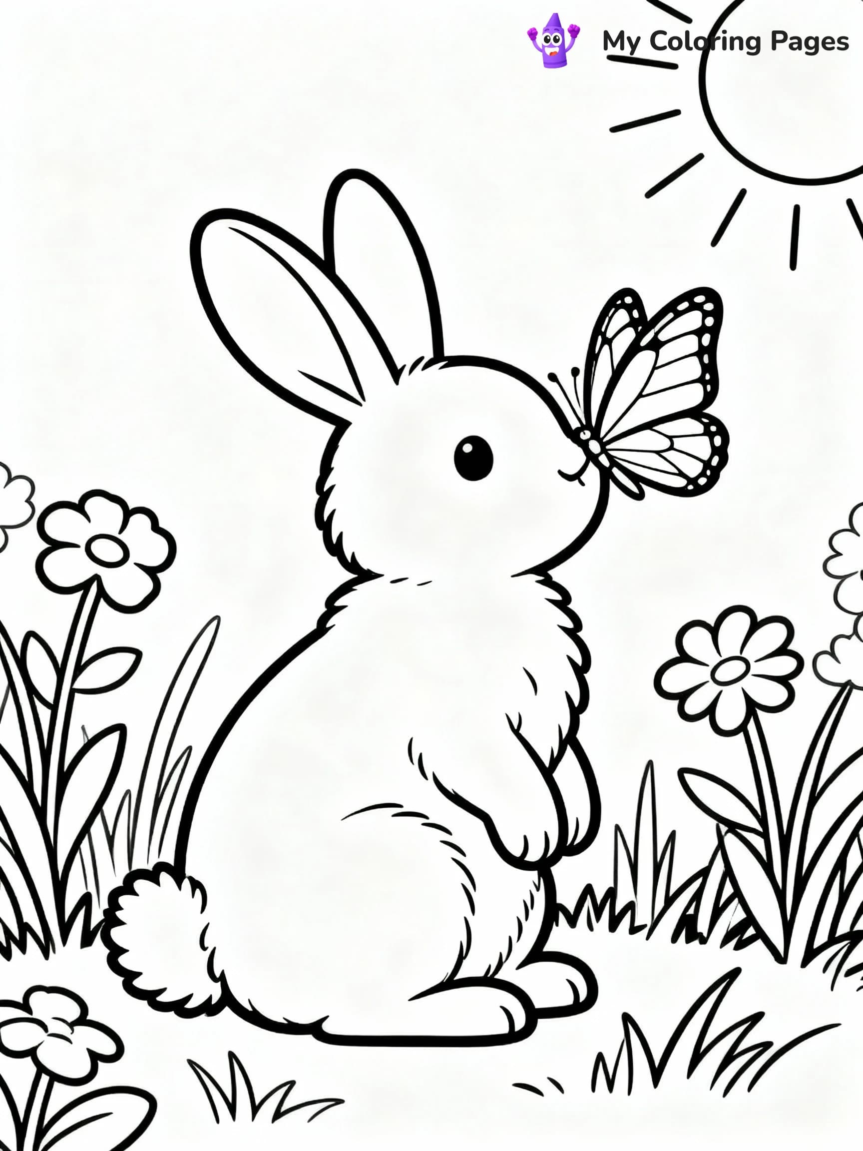 Bunny Coloring Pages - 10