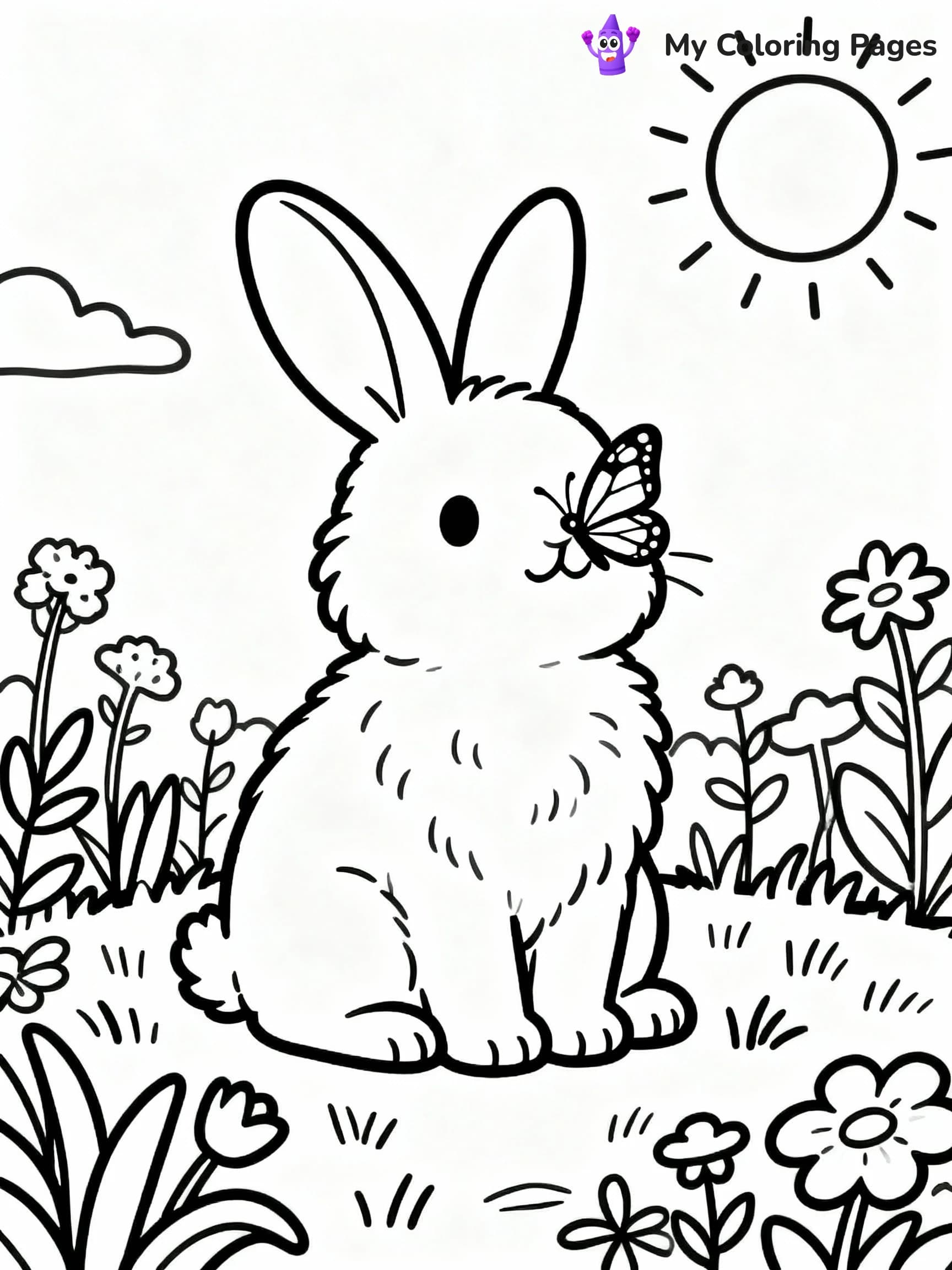 Bunny Coloring Pages - 9