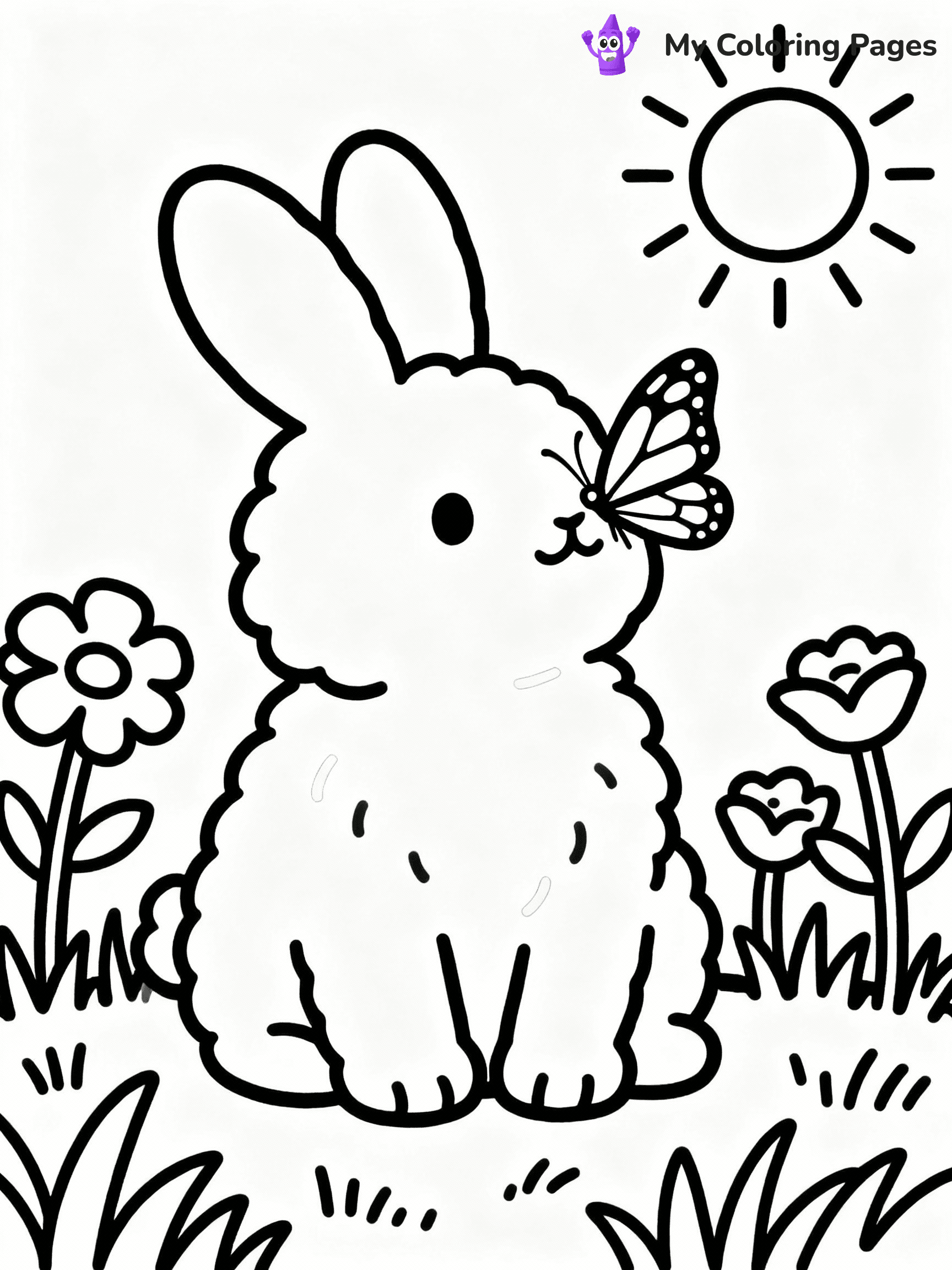 Bunny Coloring Pages - 8