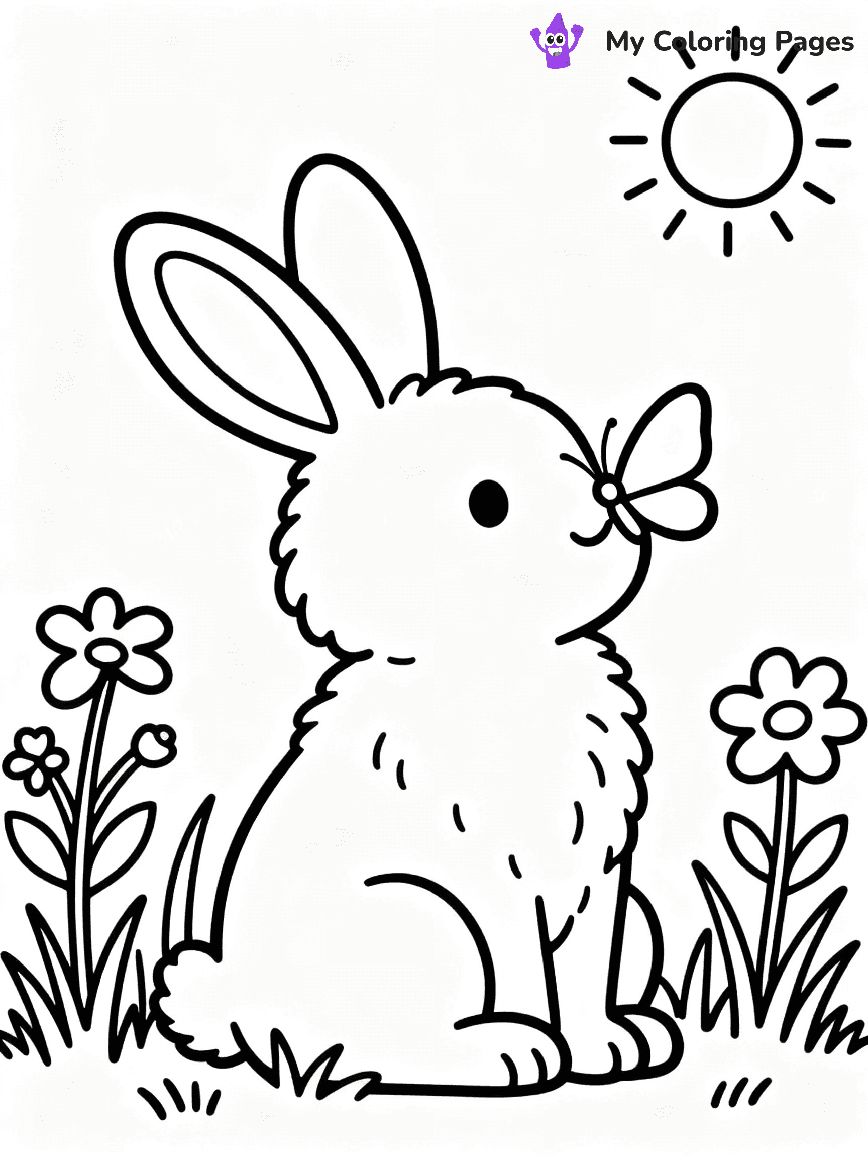 Bunny Coloring Pages - 7