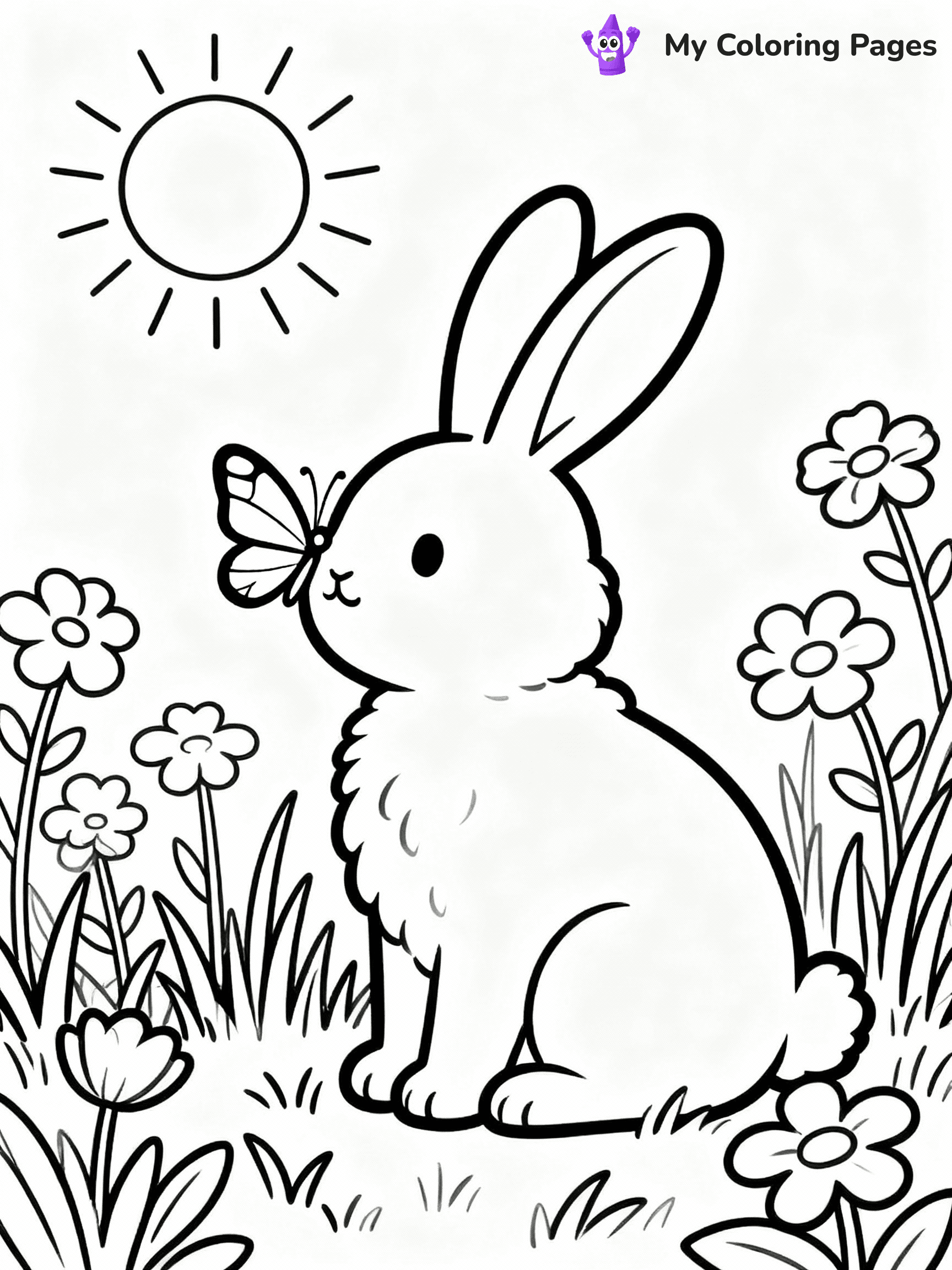Bunny Coloring Pages - 6