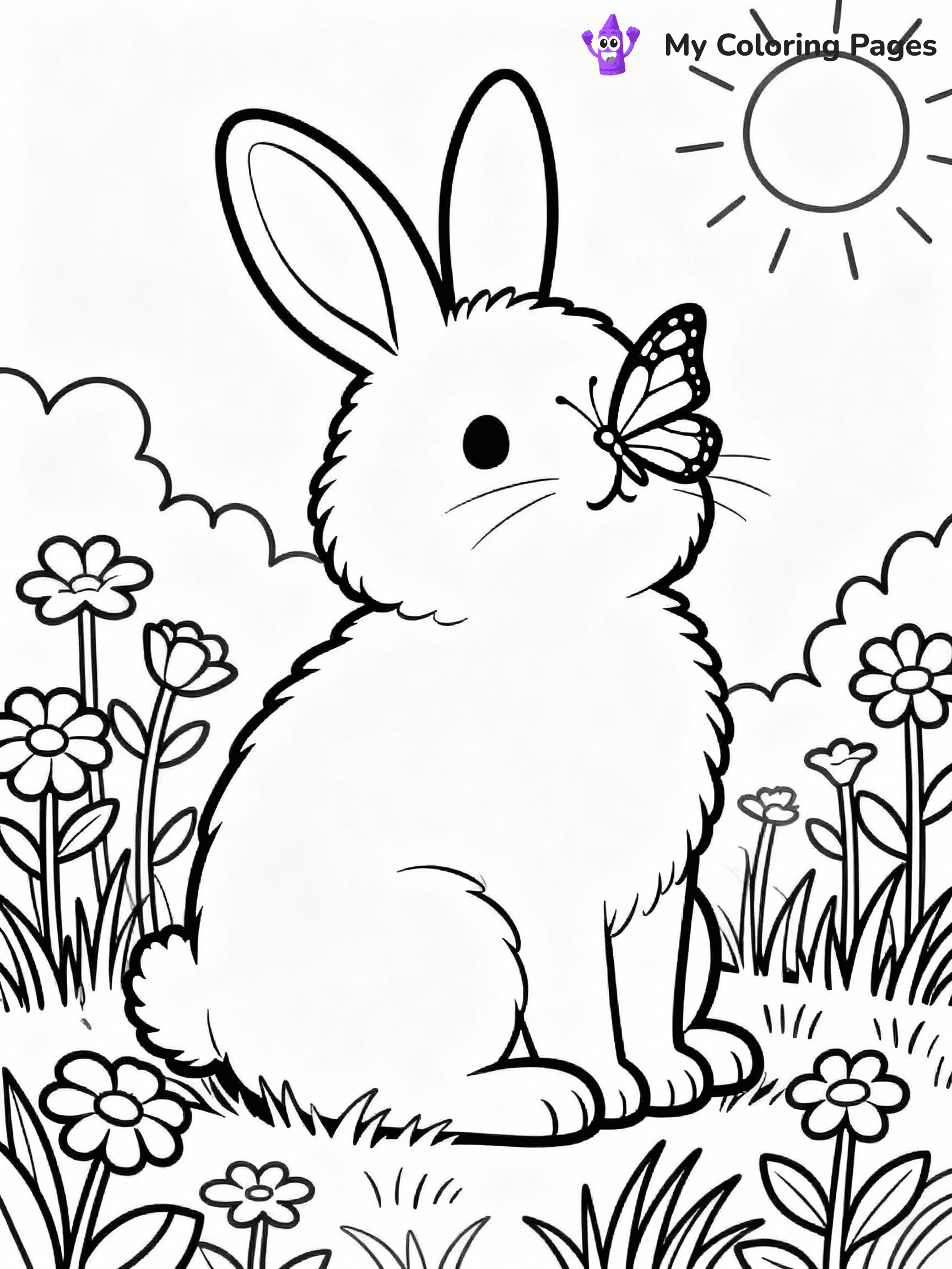 Bunny Coloring Pages - 4