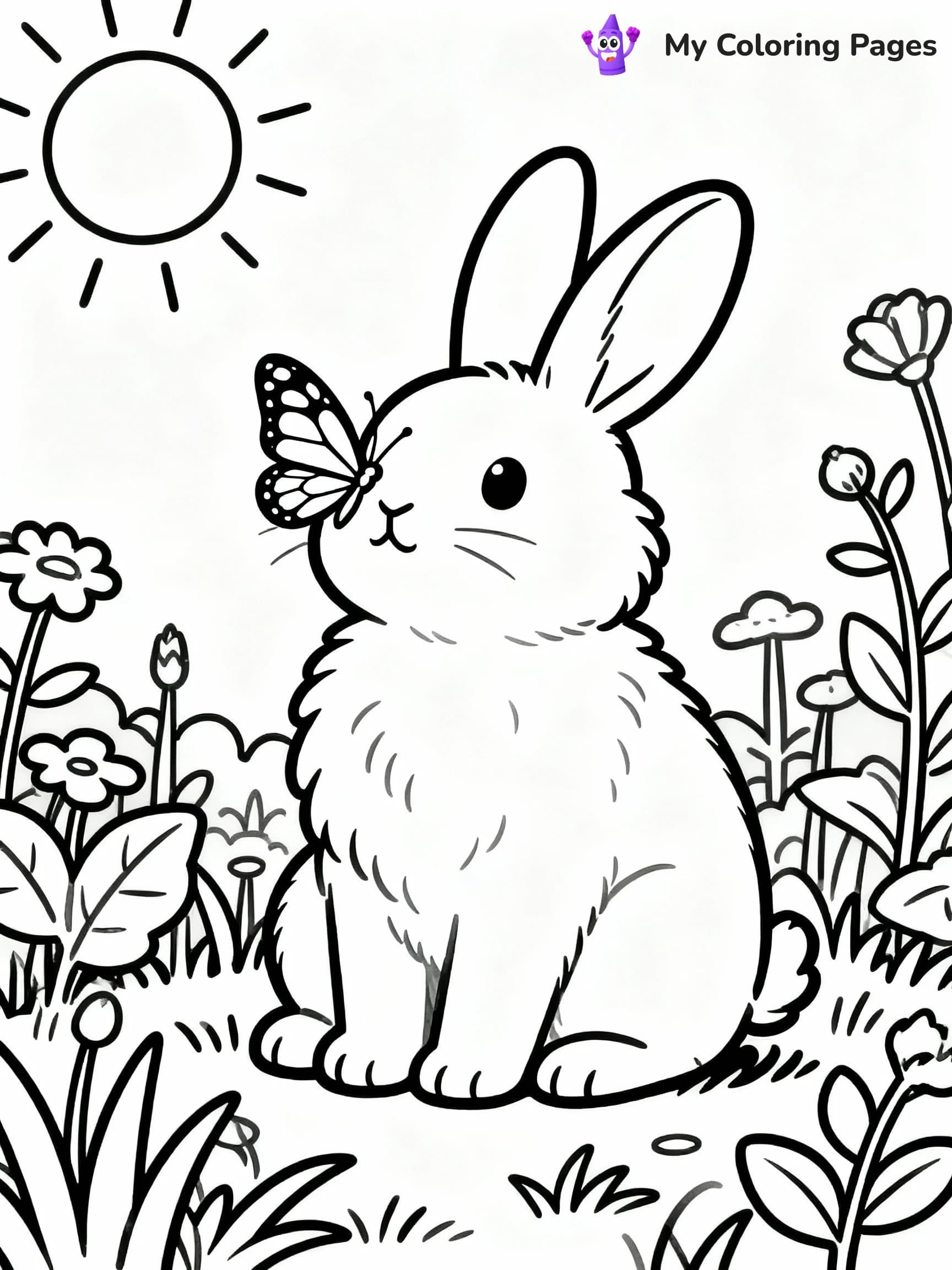 Bunny Coloring Pages - 3