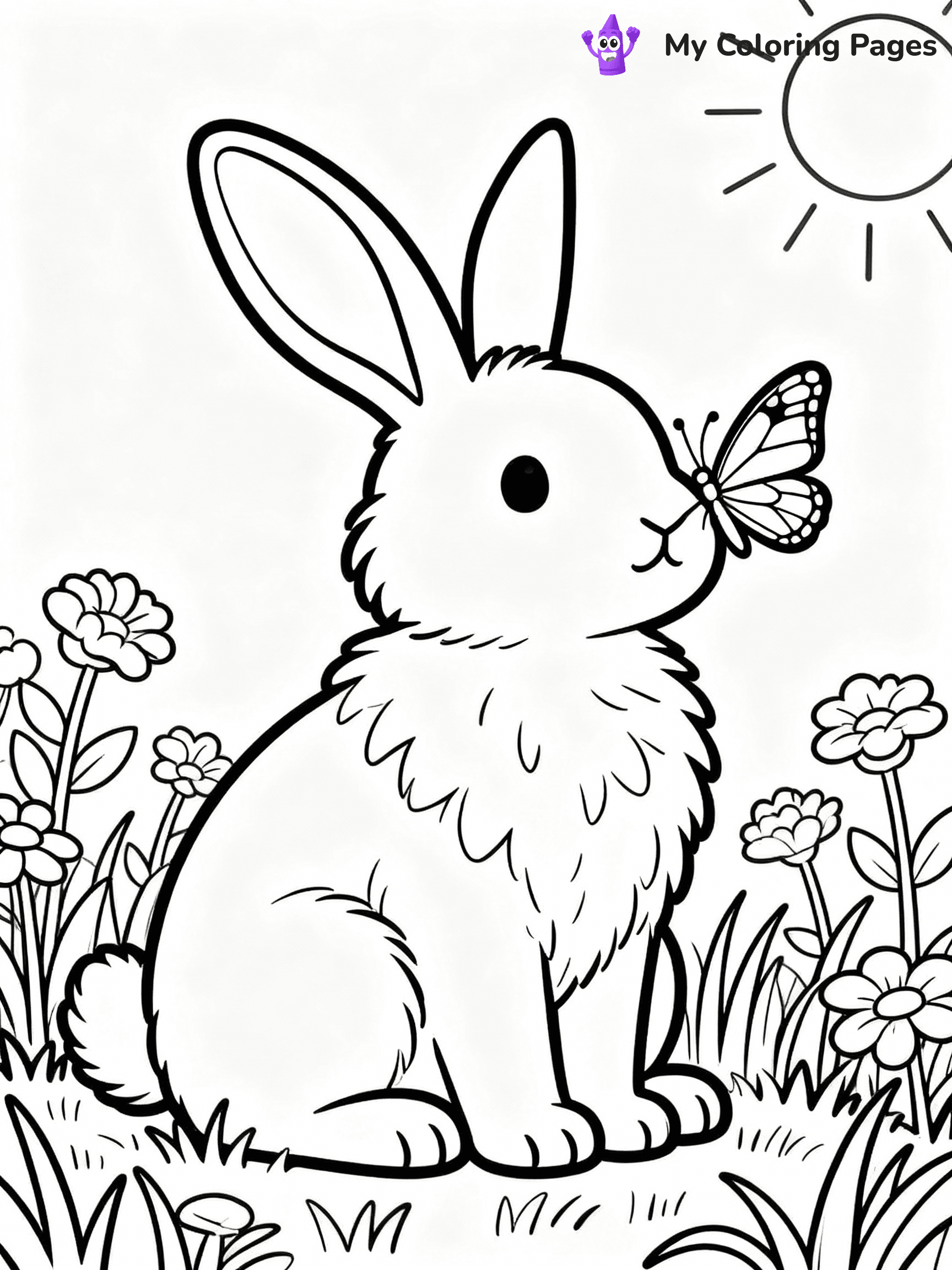 Bunny Coloring Pages - 1