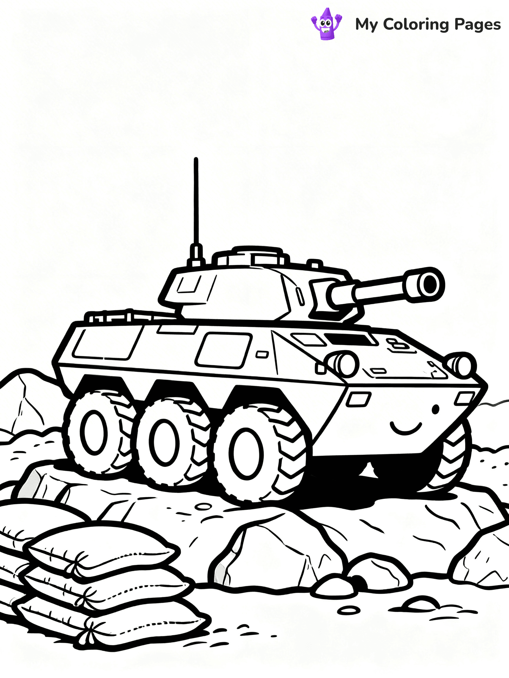 Army Truck Coloring Pages - 31