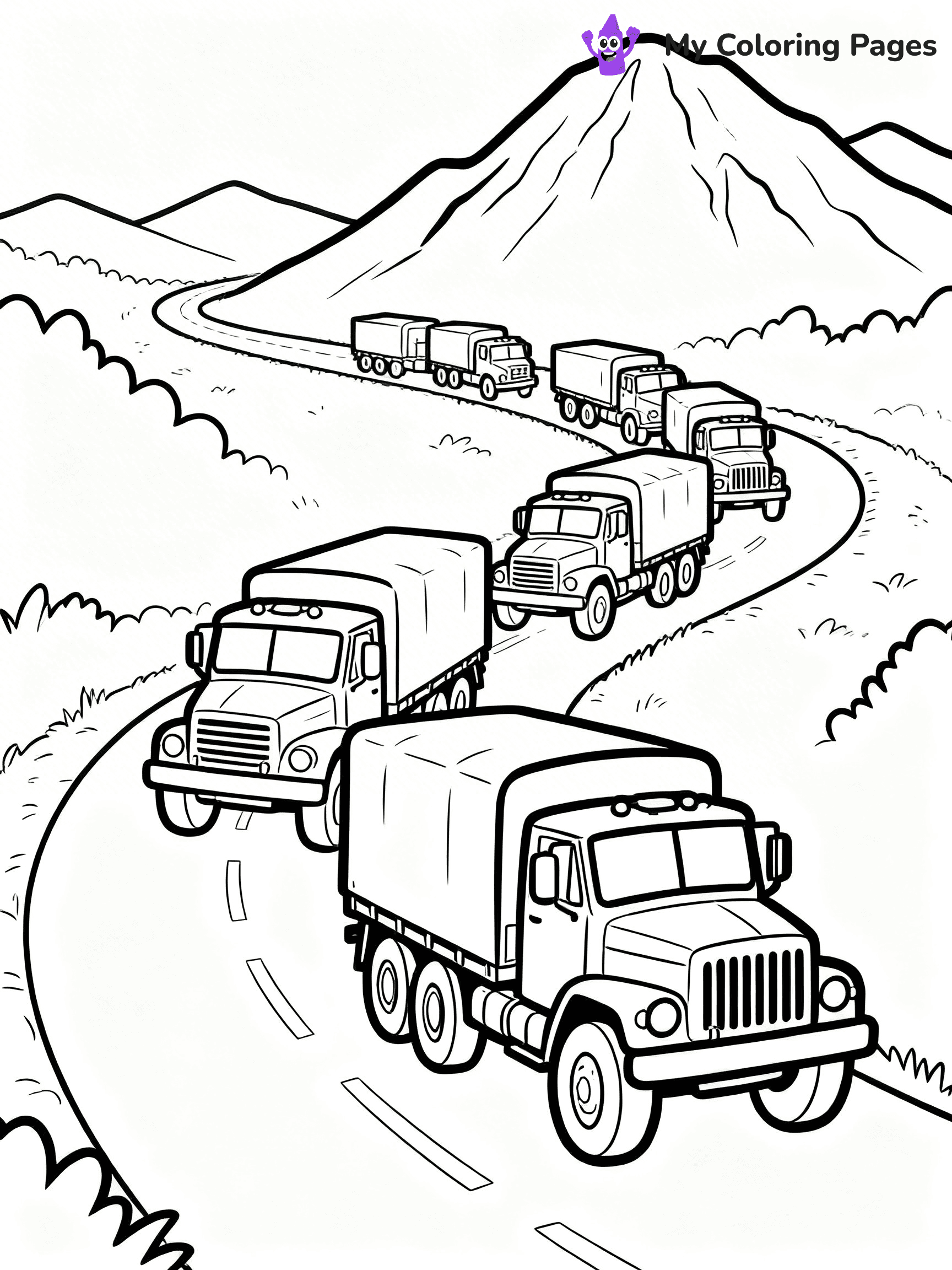 Army Truck Coloring Pages - 7