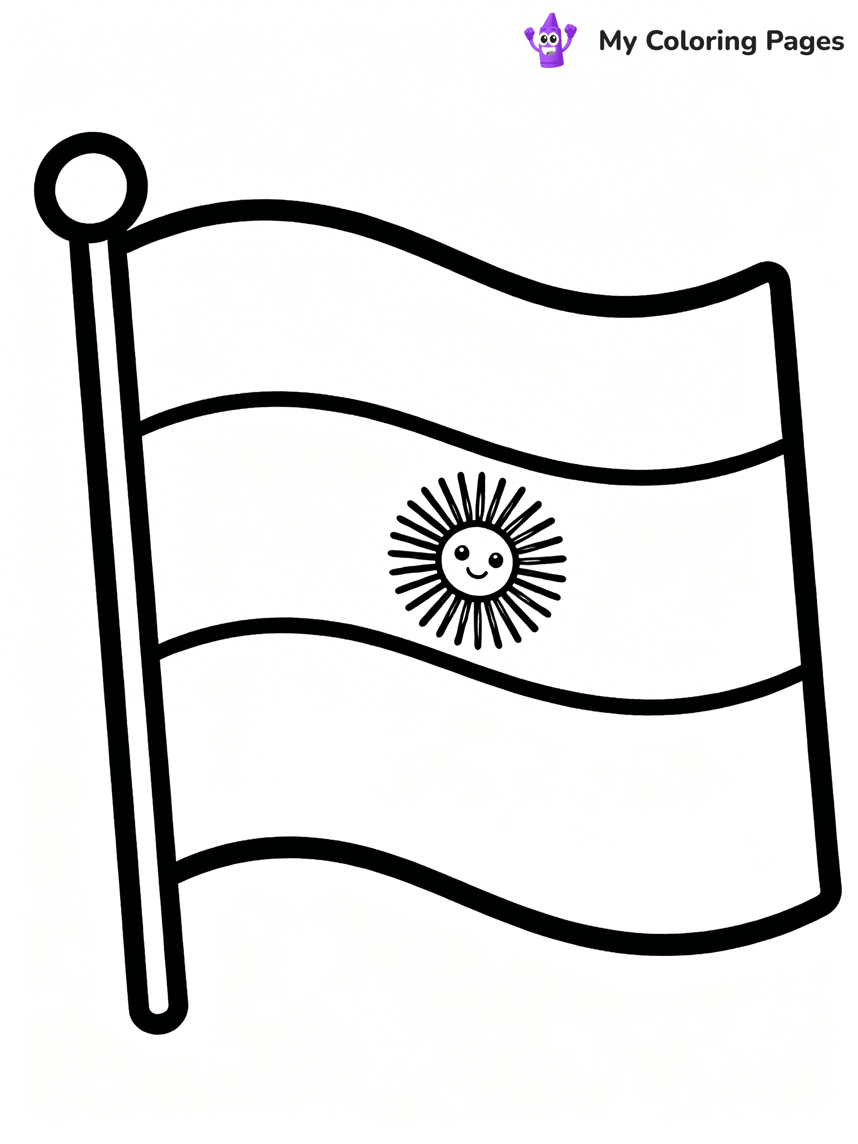 Flag Coloring Pages - 12