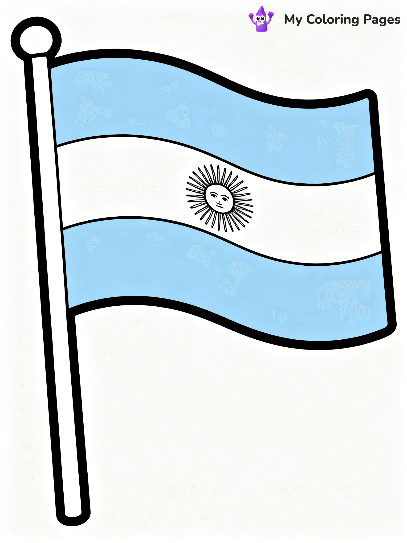 Flag Coloring Pages - 10