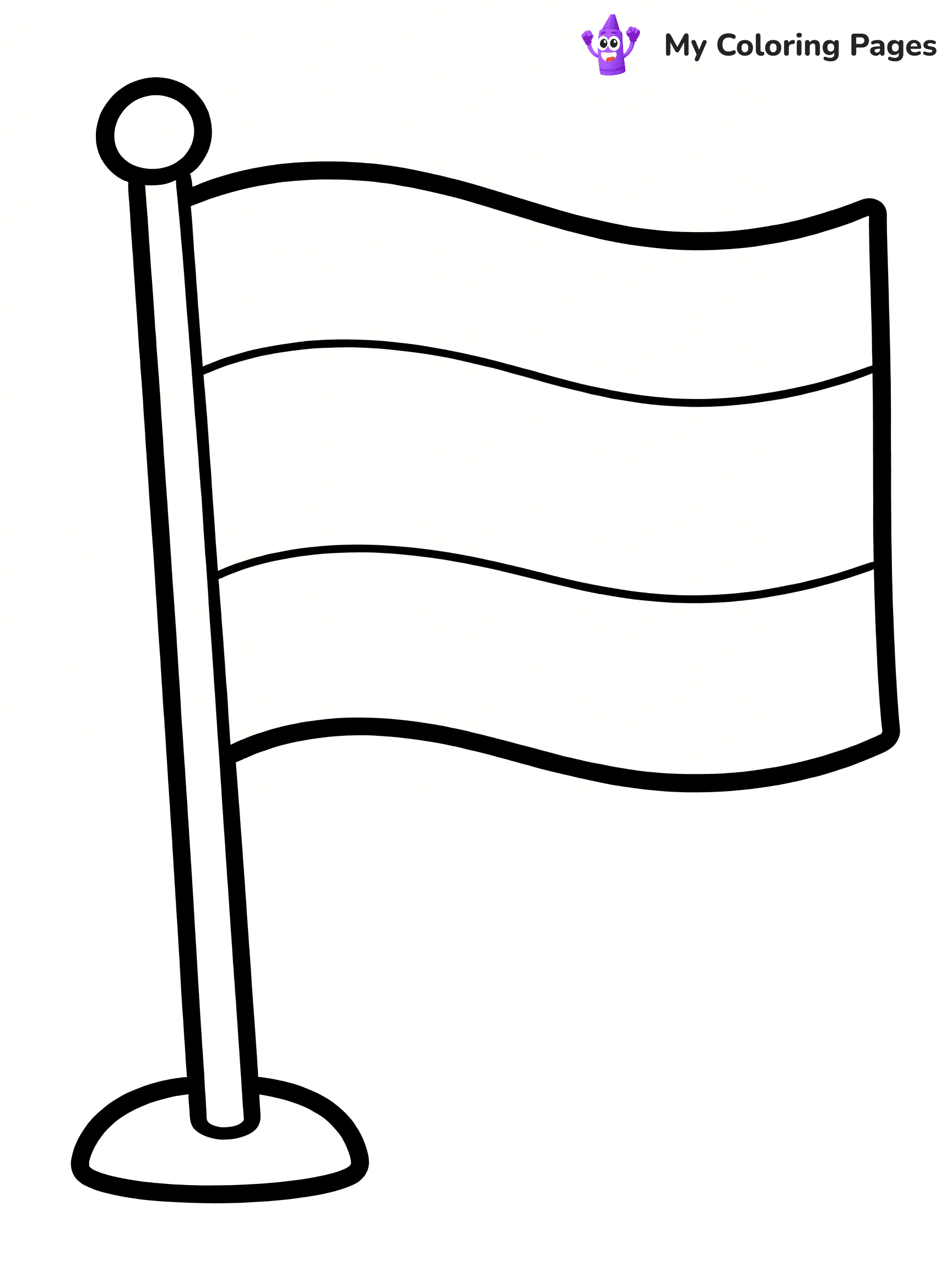 Flag Coloring Pages - 6