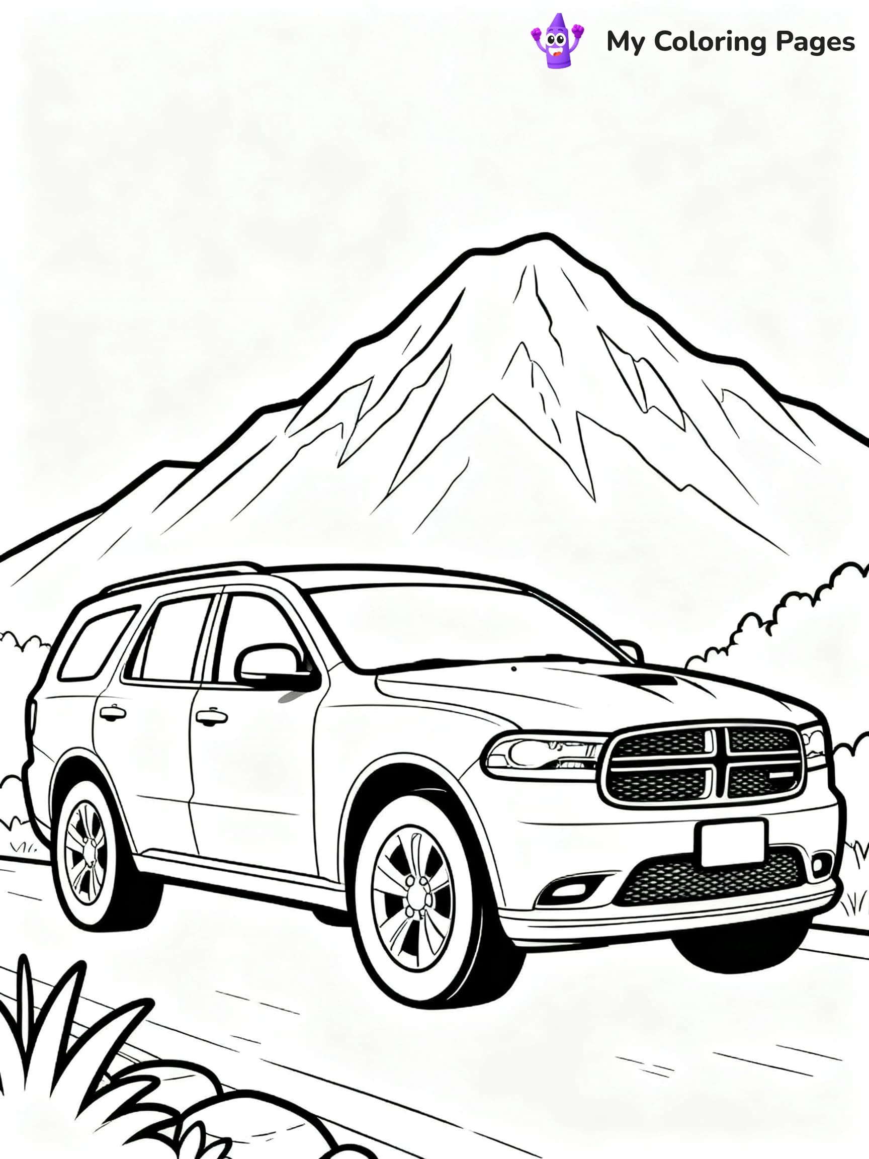 Dodge Car Coloring Pages - 24