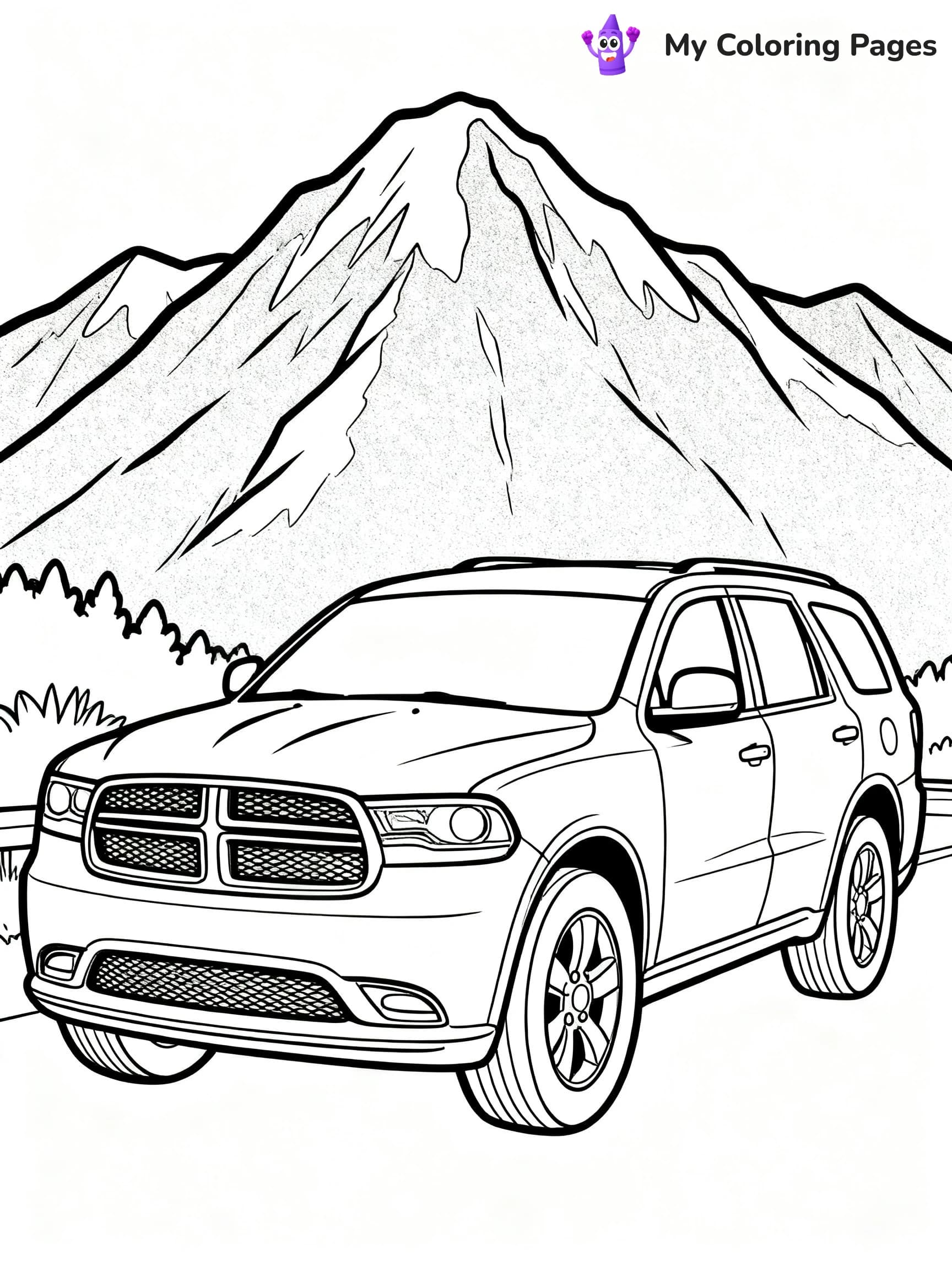 Dodge Car Coloring Pages - 23
