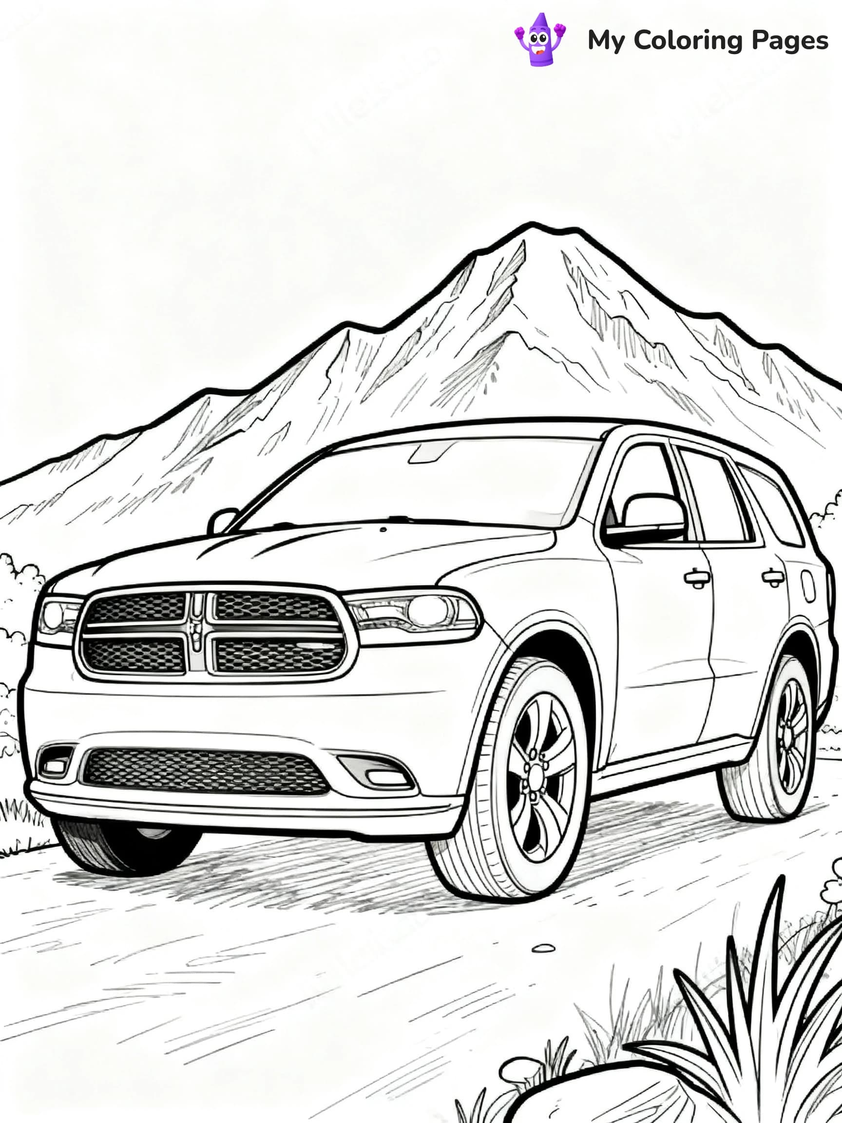 Dodge Car Coloring Pages - 22