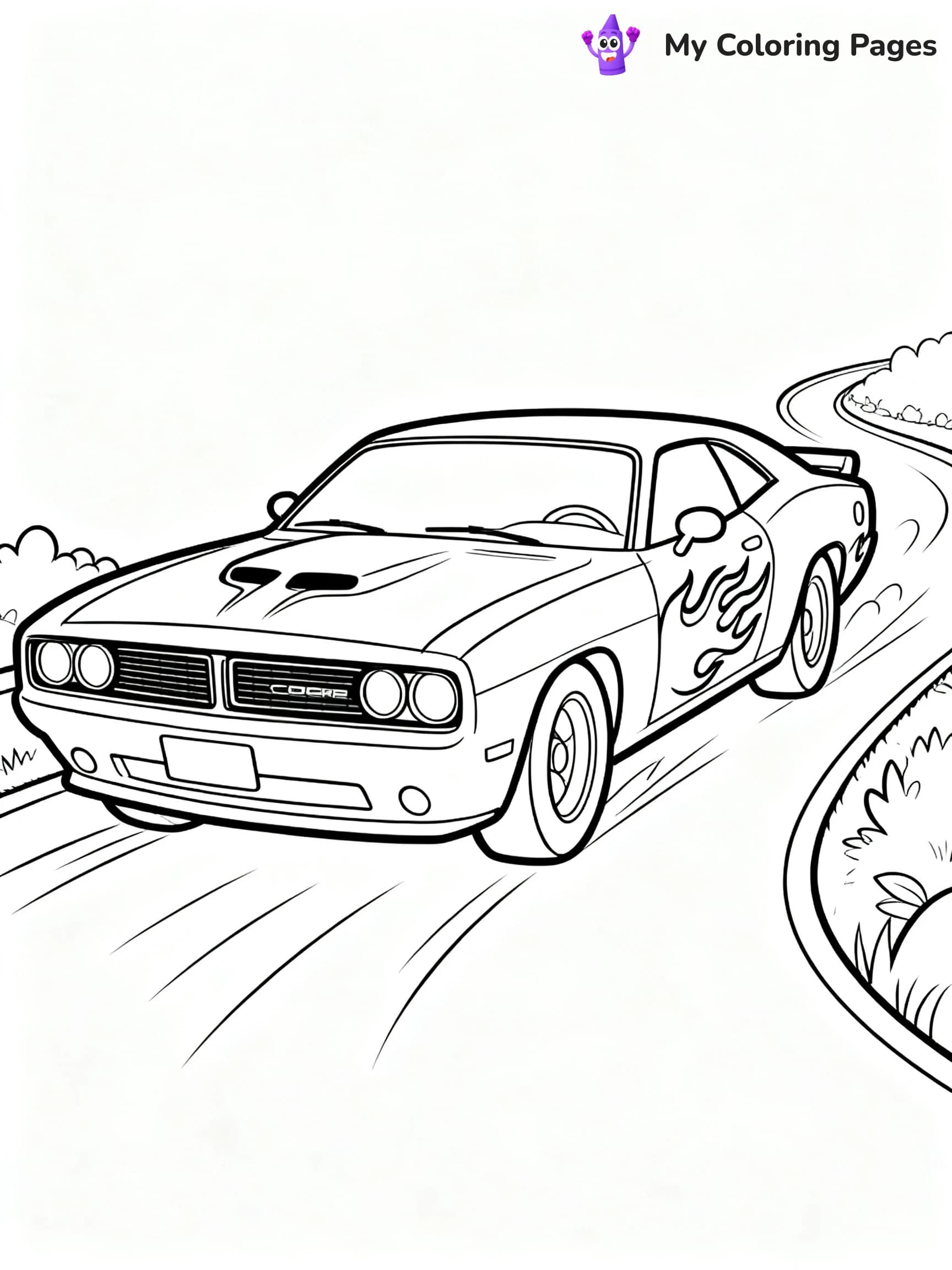 Dodge Car Coloring Pages - 21