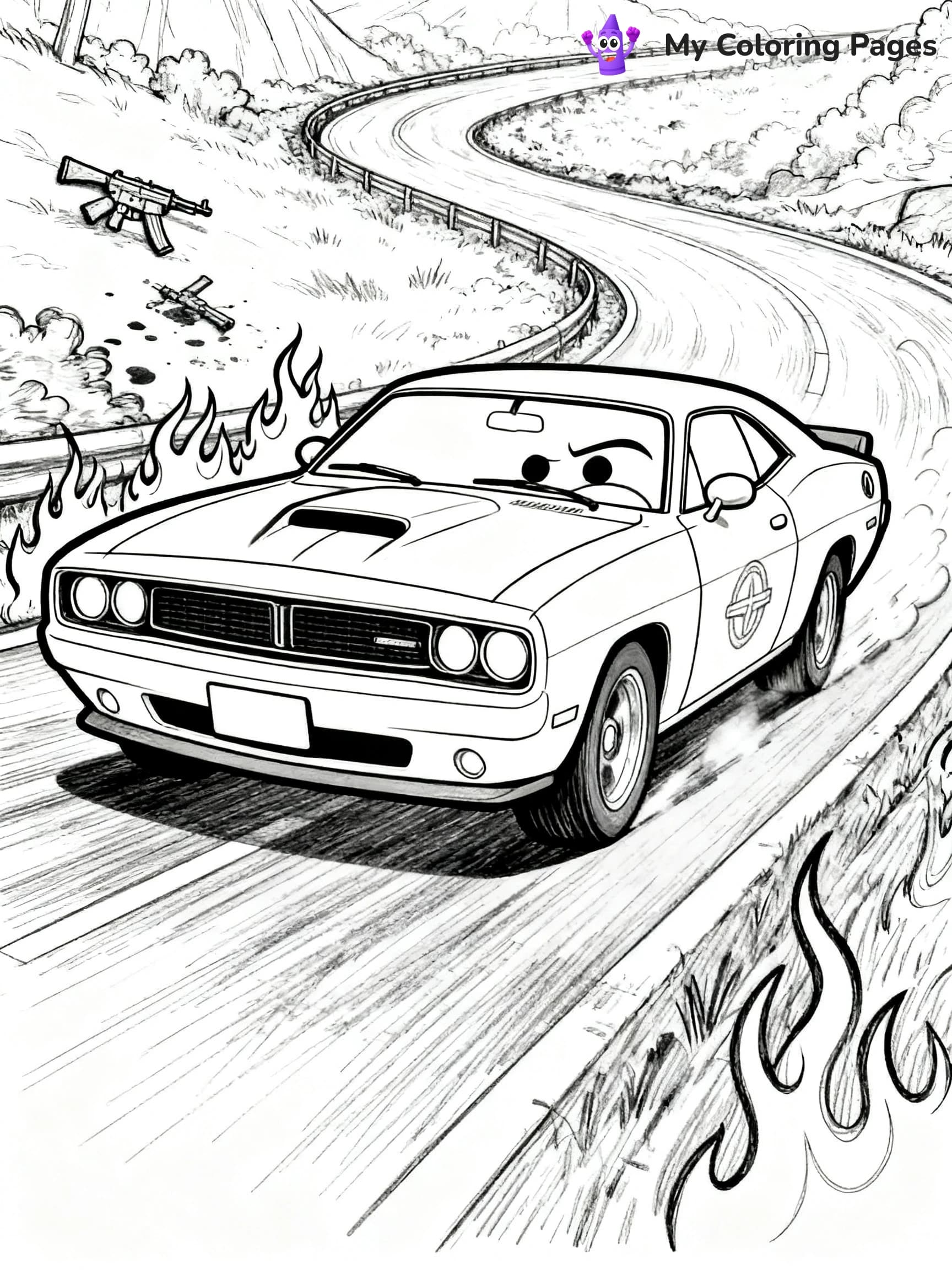Dodge Car Coloring Pages - 16