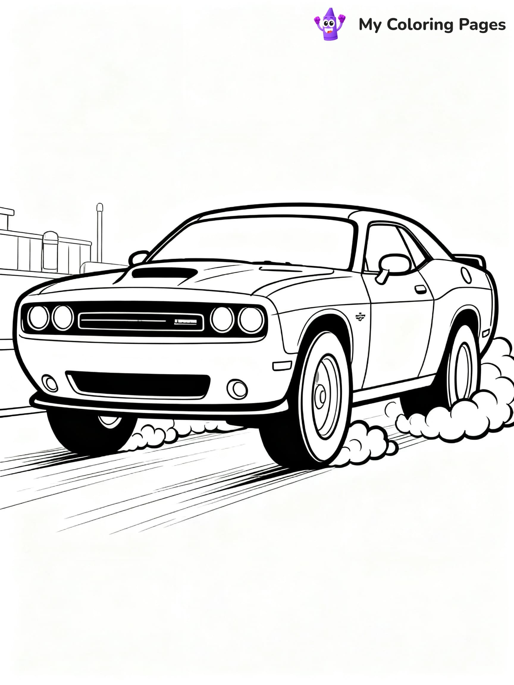Dodge Car Coloring Pages - 11