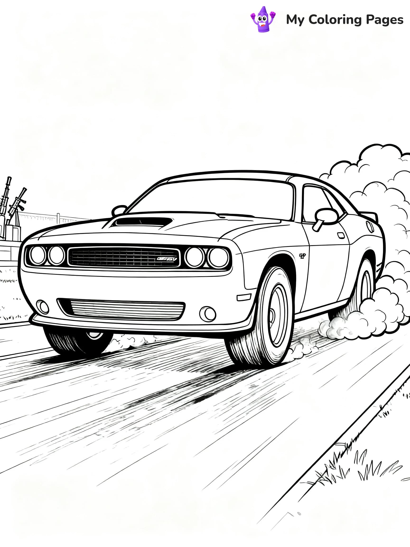Dodge Car Coloring Pages - 9
