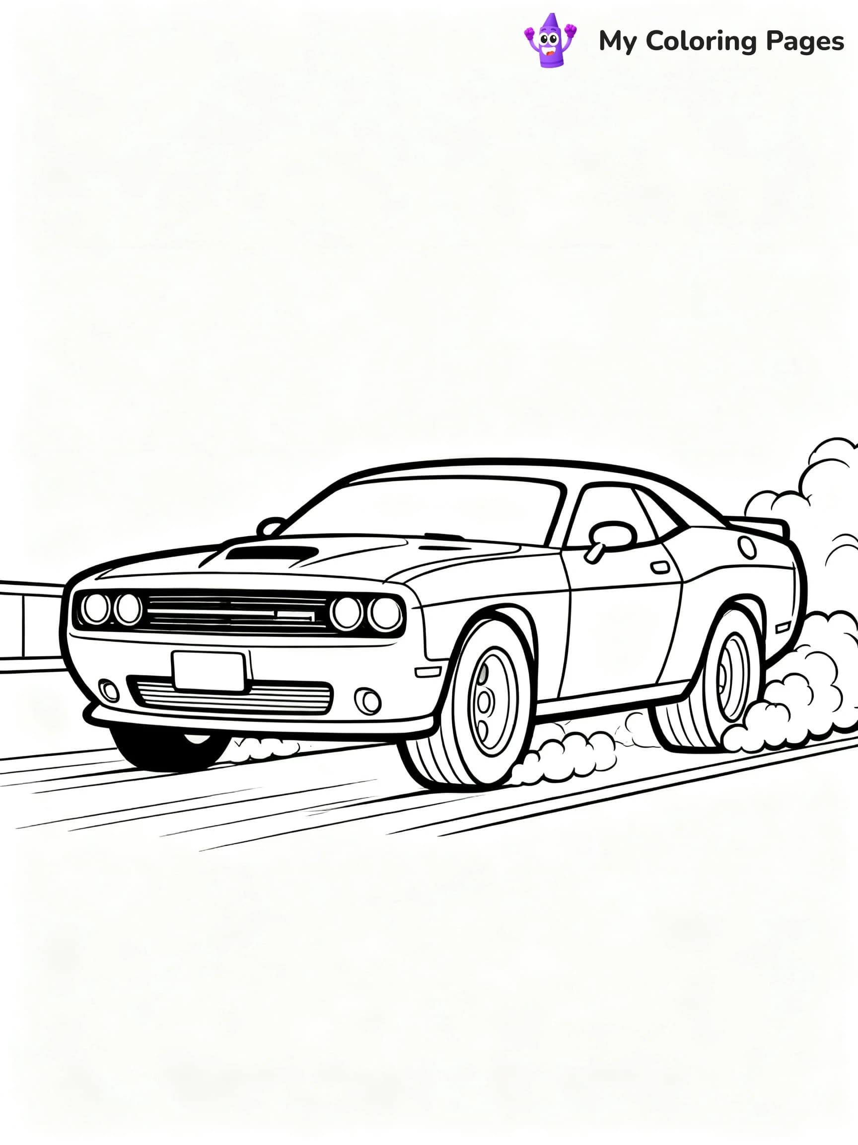 Dodge Car Coloring Pages - 8