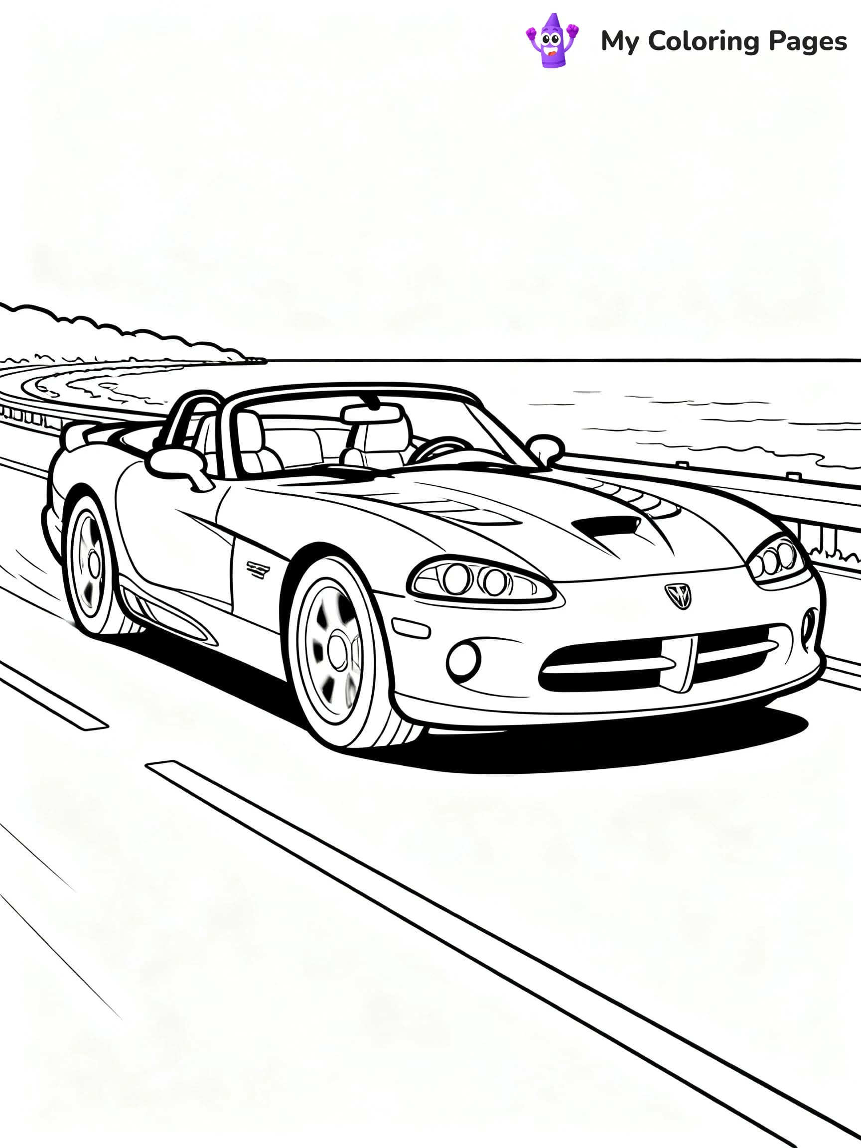Dodge Car Coloring Pages - 6
