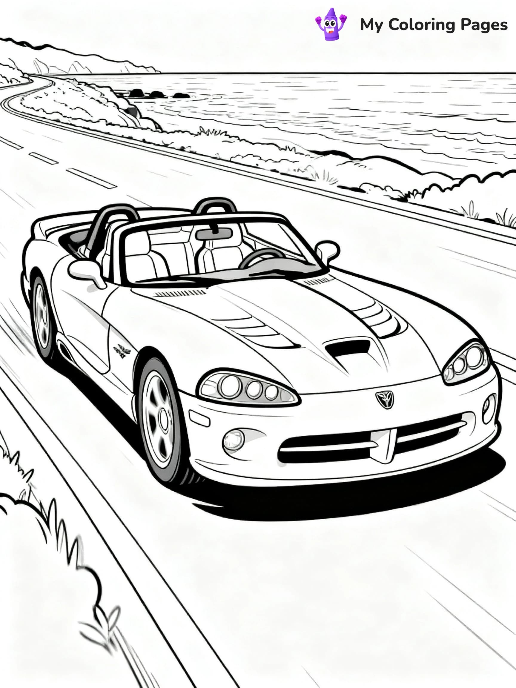 Dodge Car Coloring Pages - 2