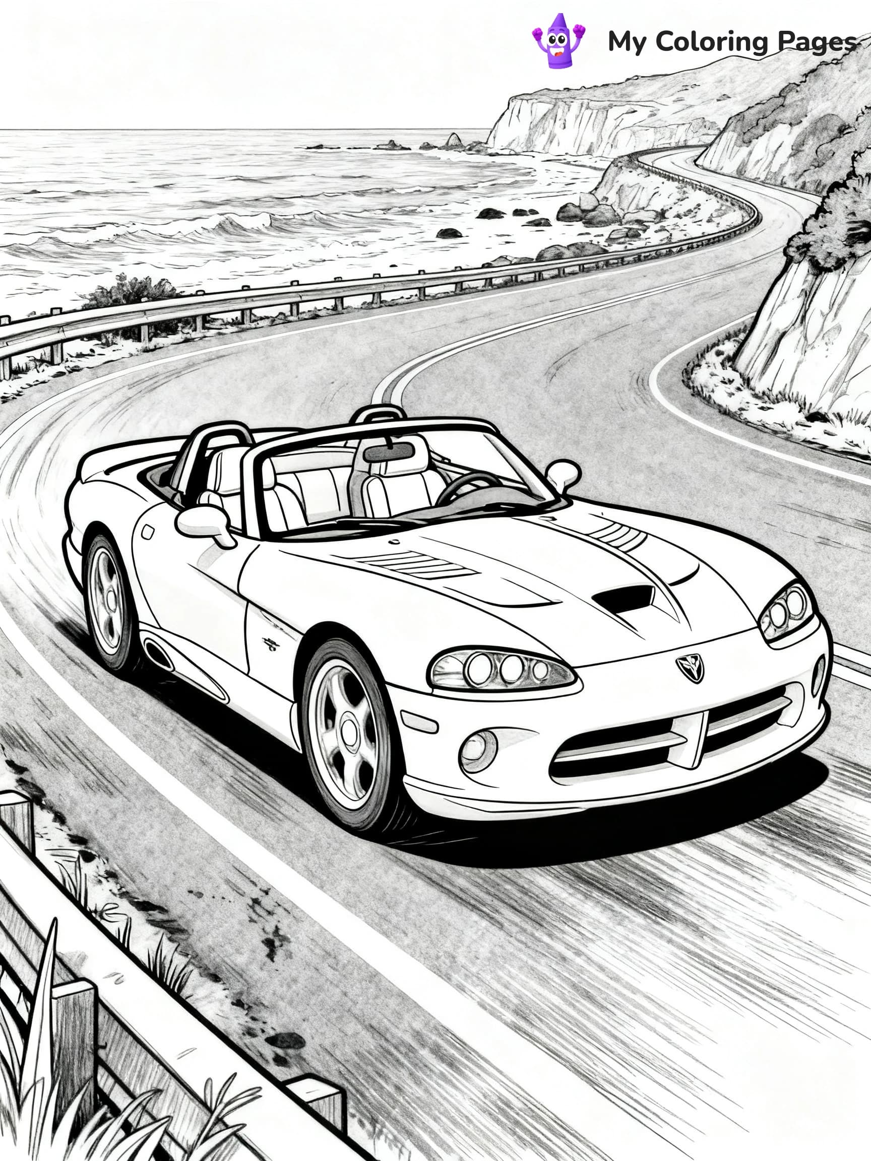Dodge Car Coloring Pages - 1