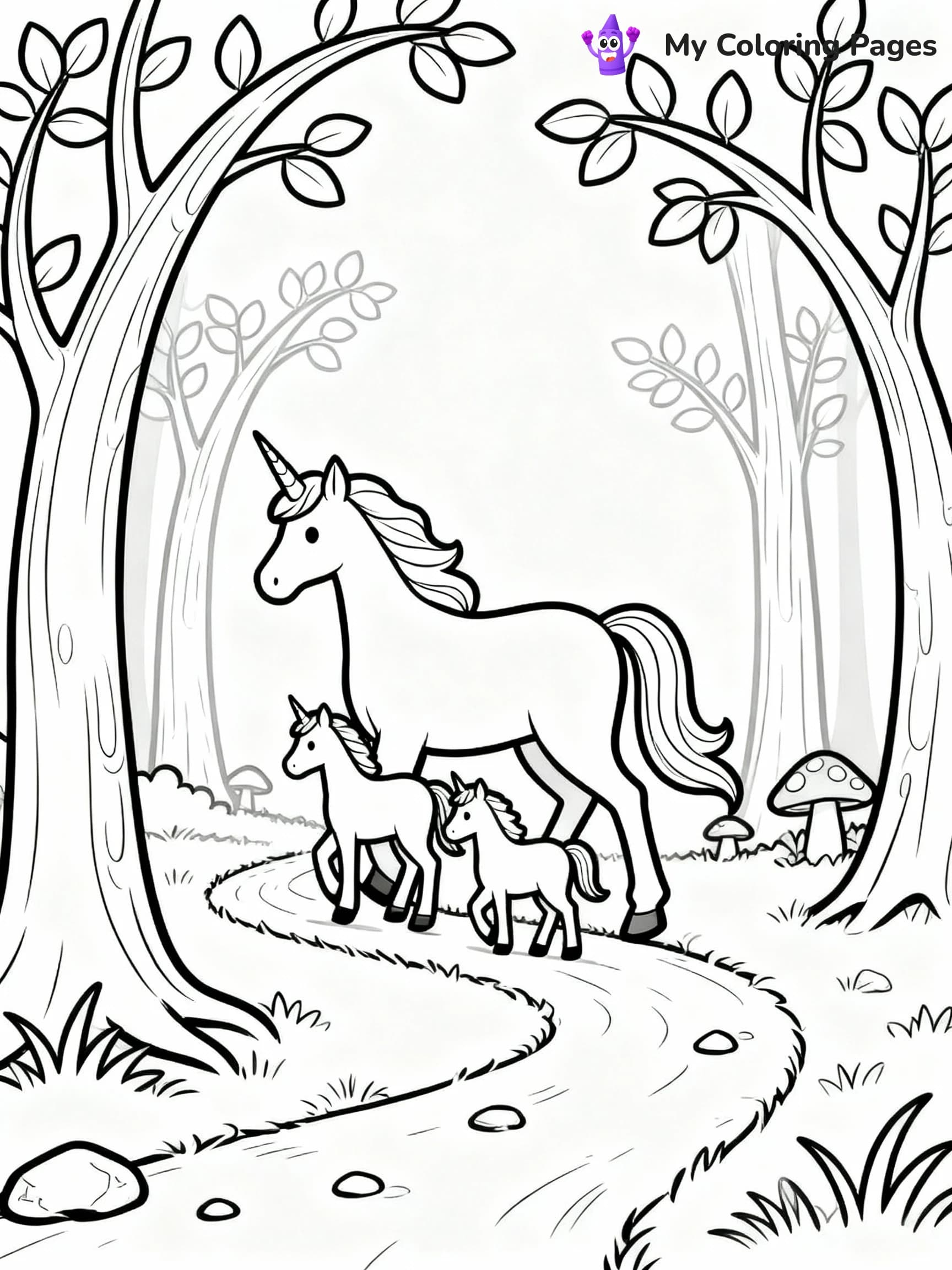 Unicorn Coloring Pages - 24