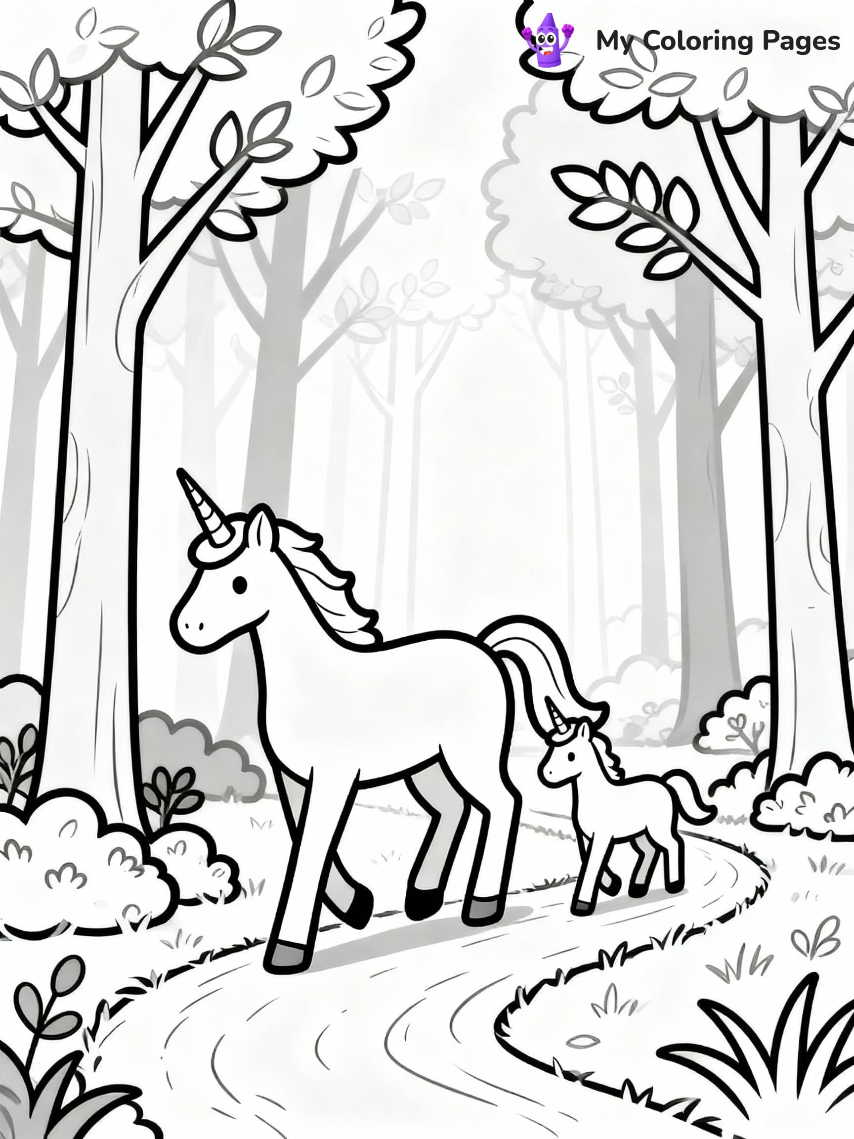 Unicorn Coloring Pages - 23