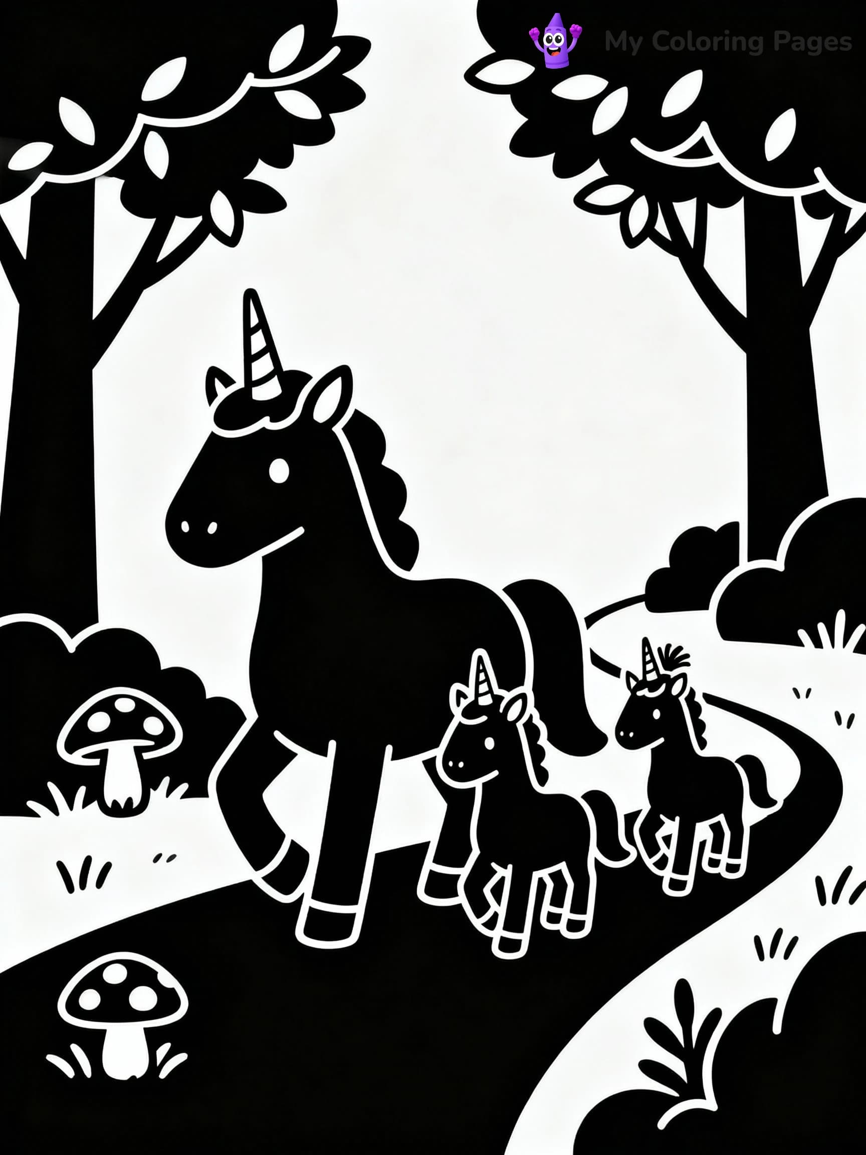 Unicorn Coloring Pages - 20
