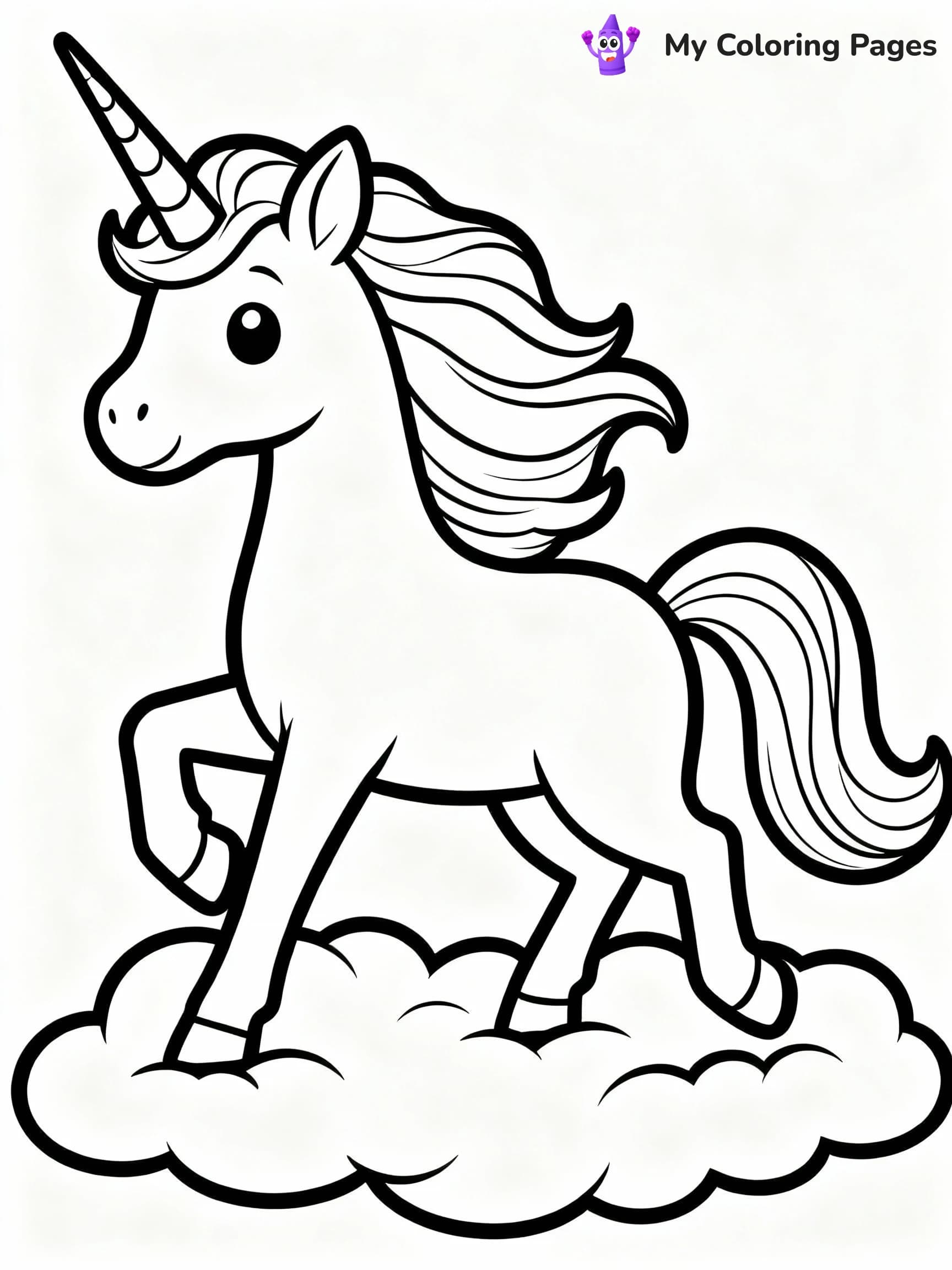 Unicorn Coloring Pages - 17