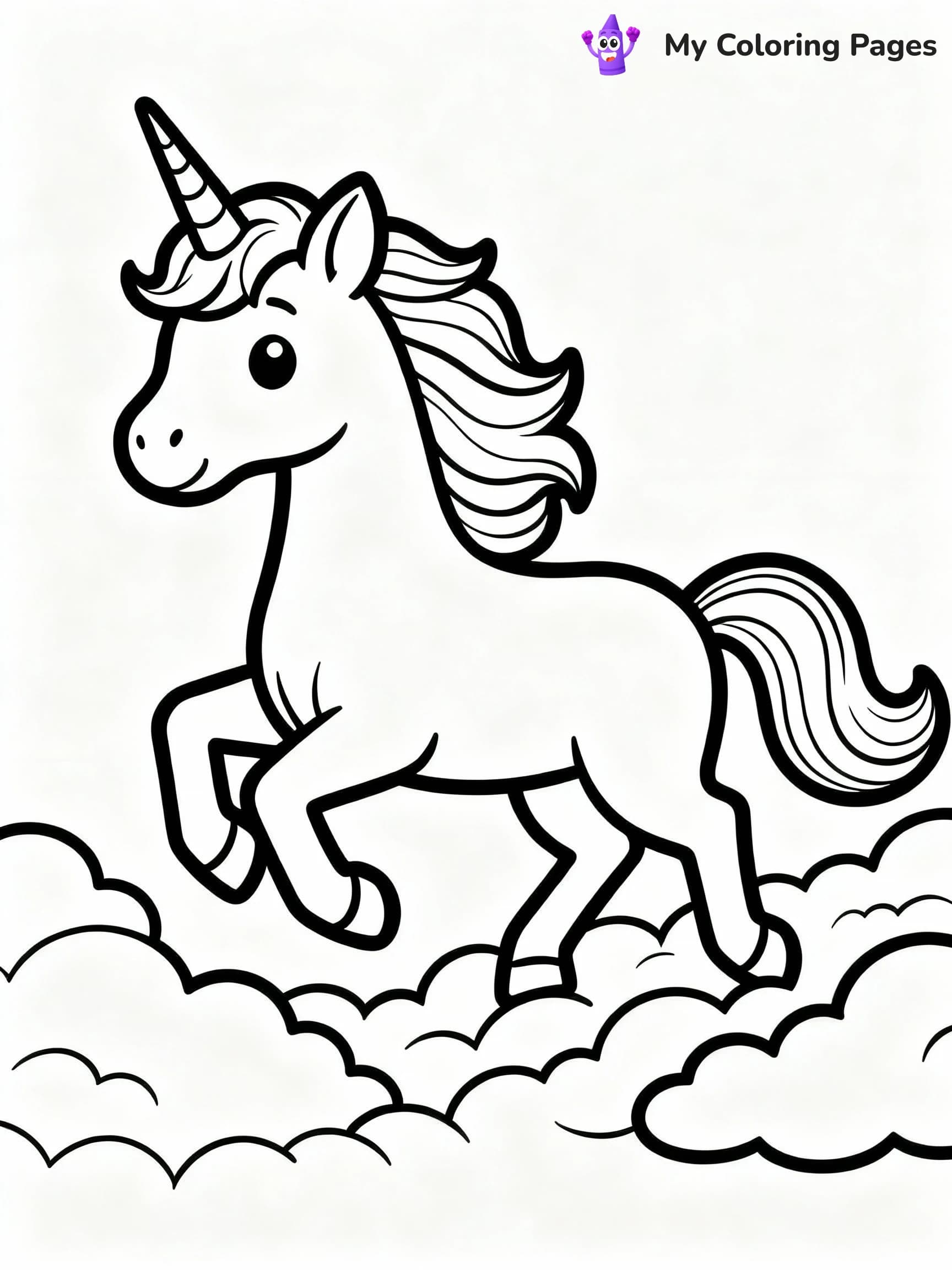 Unicorn Coloring Pages - 16
