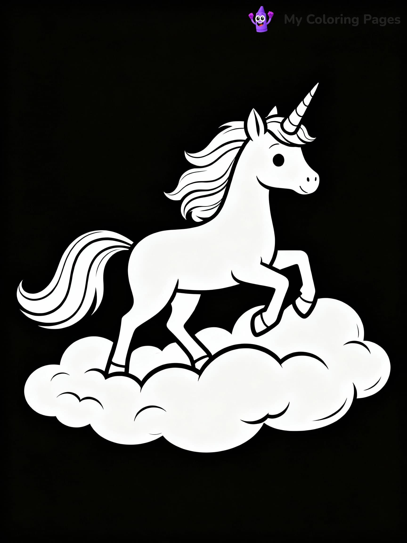 Unicorn Coloring Pages - 15