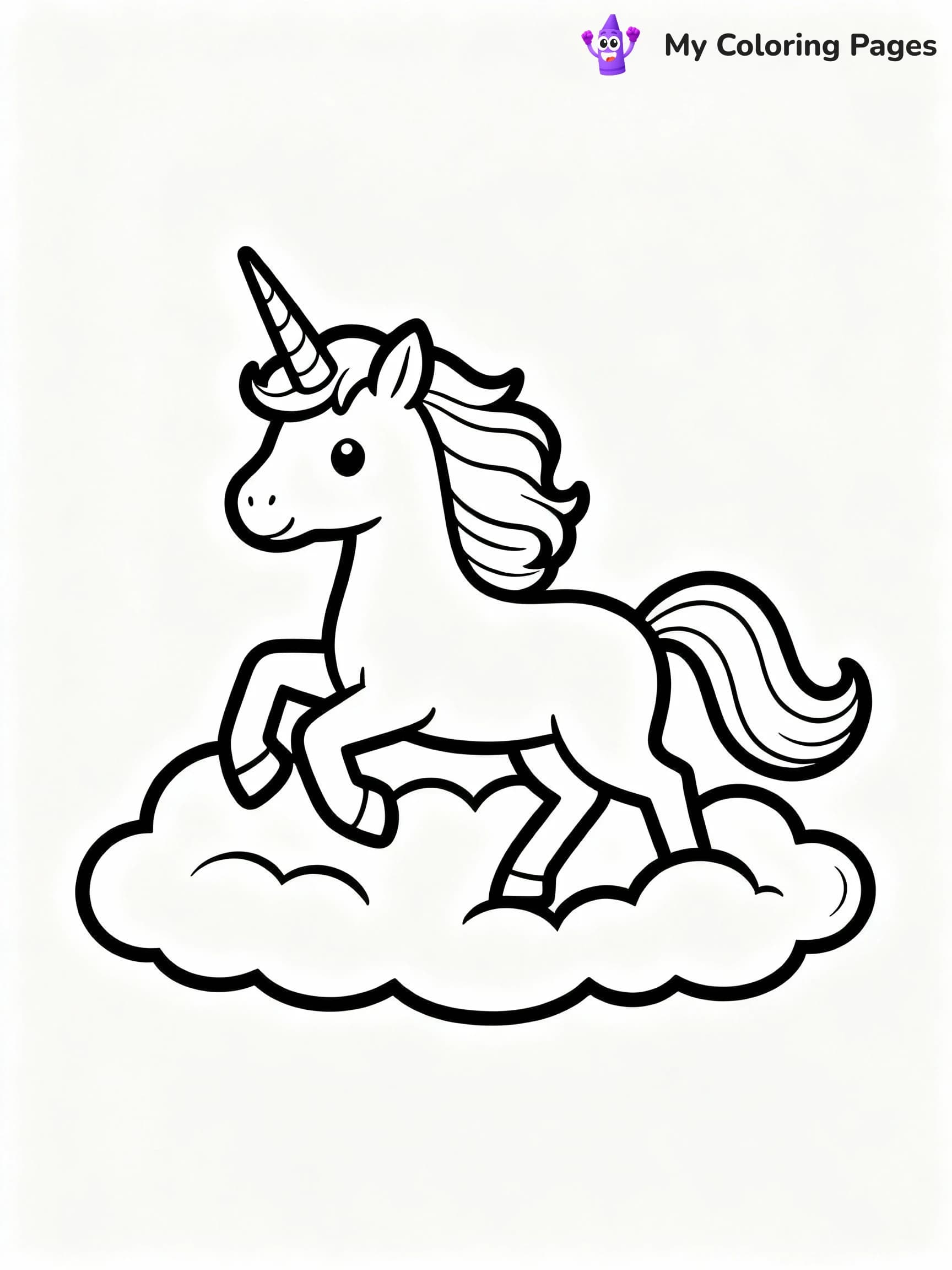 Unicorn Coloring Pages - 14