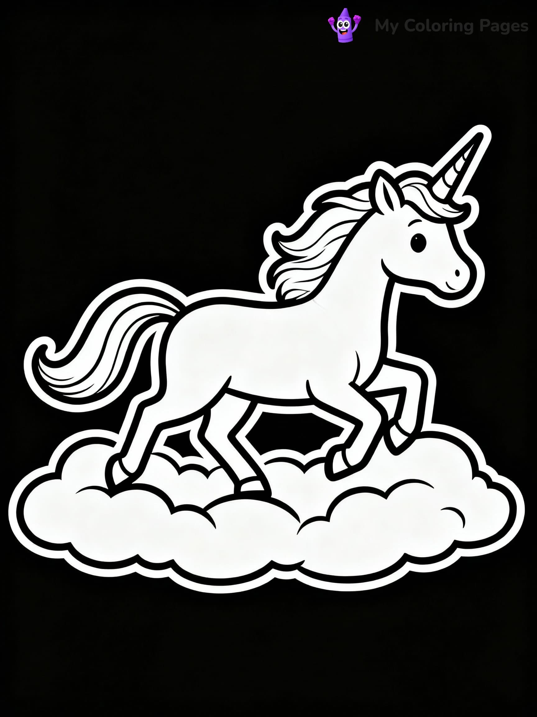 Unicorn Coloring Pages - 13