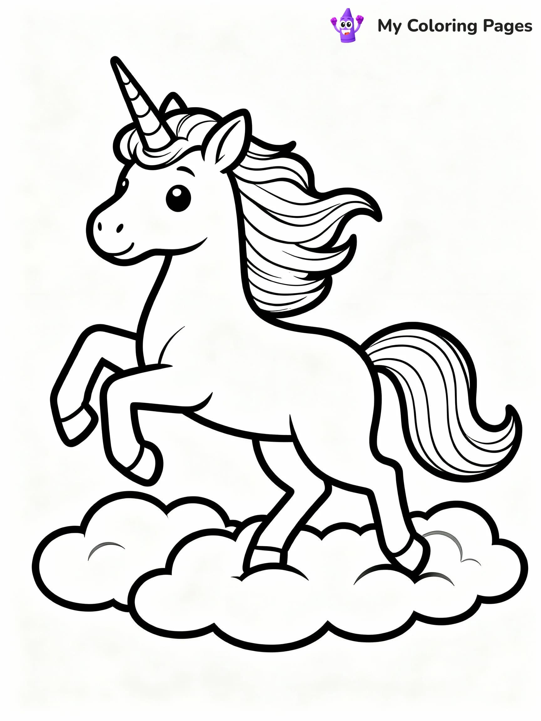 Unicorn Coloring Pages - 11