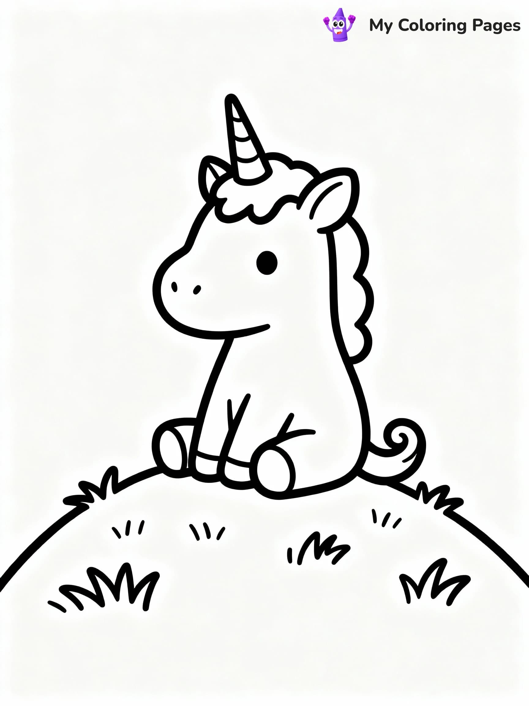 Unicorn Coloring Pages - 9
