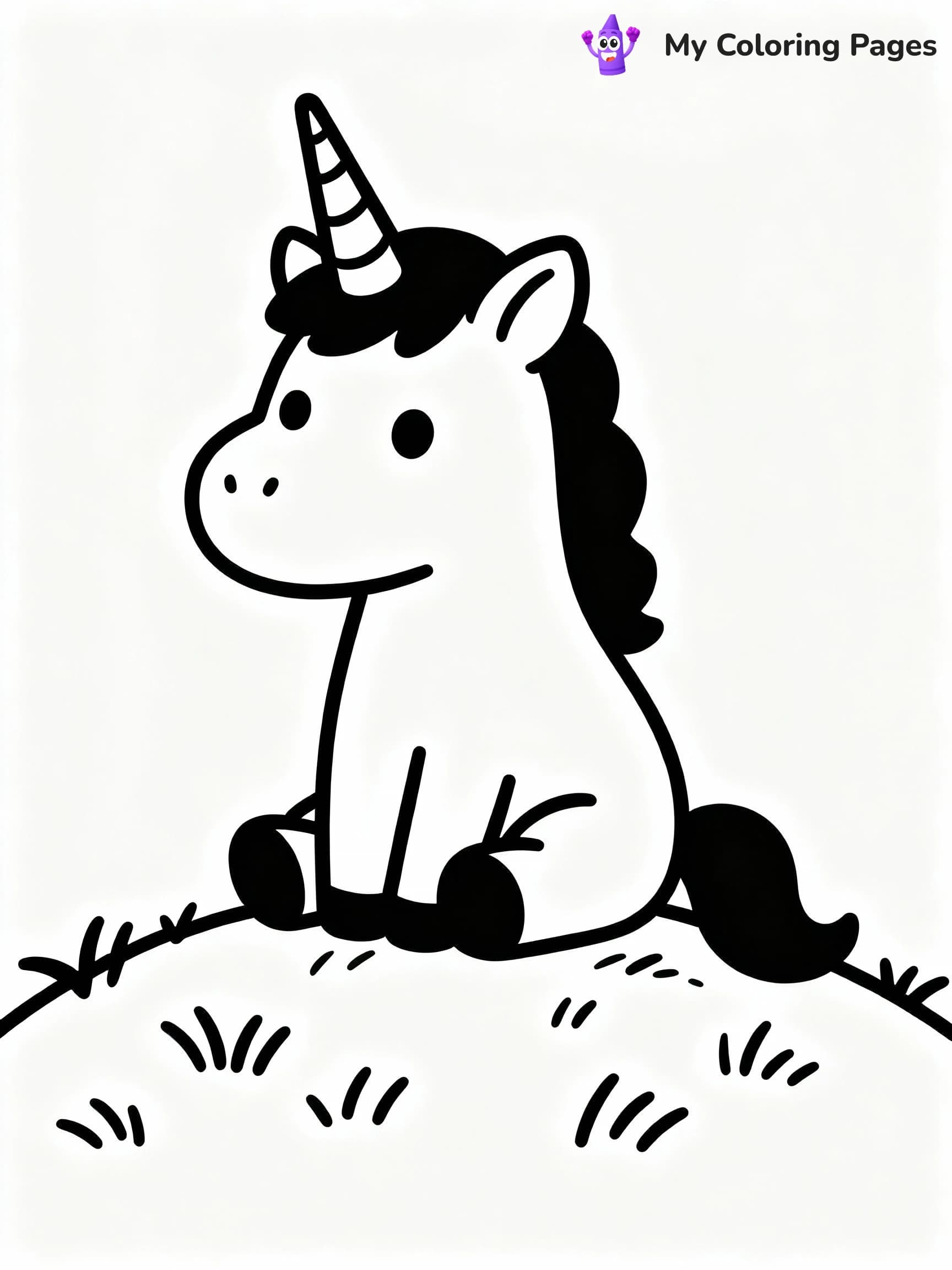 Unicorn Coloring Pages - 8