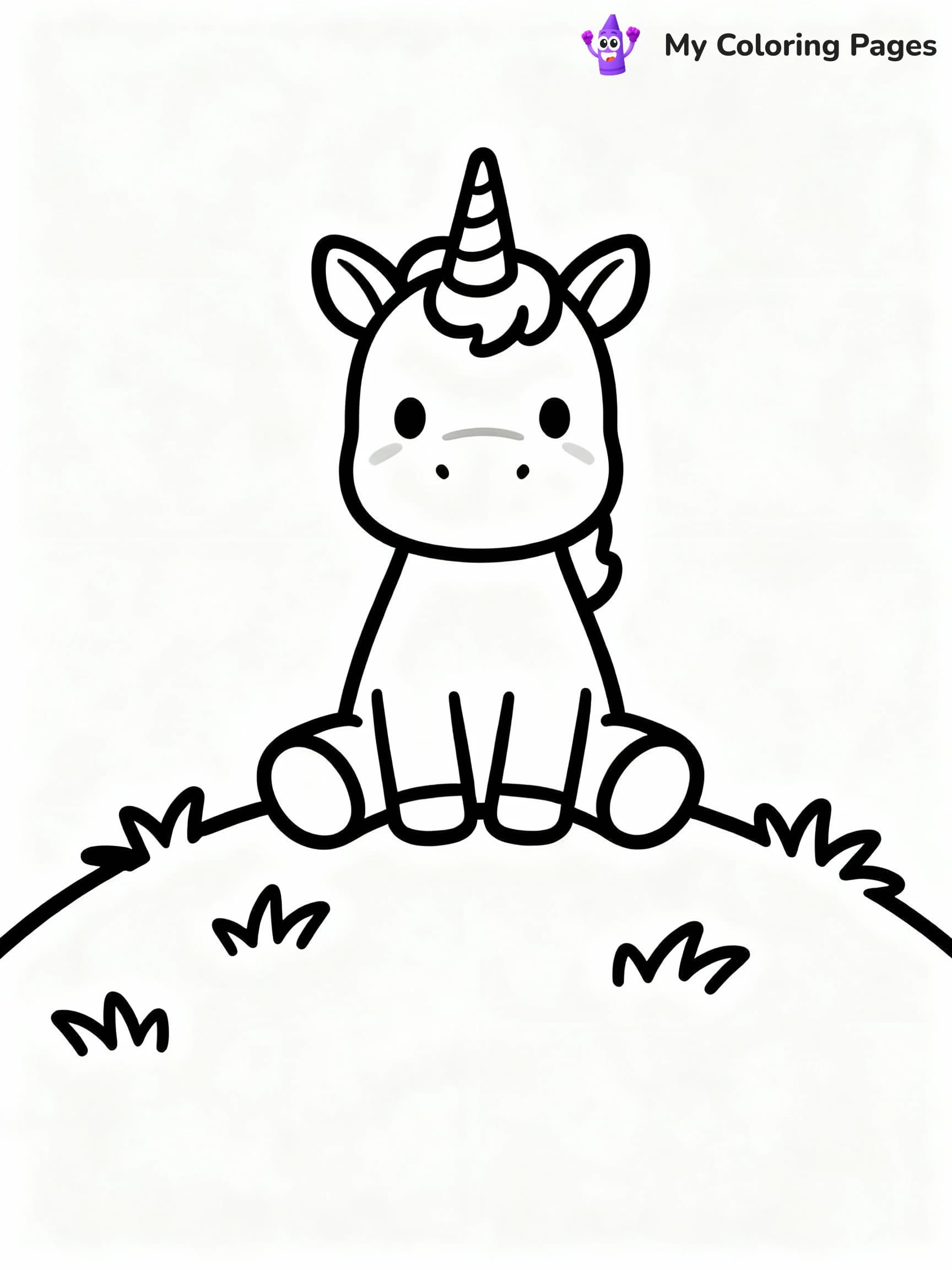 Unicorn Coloring Pages - 7