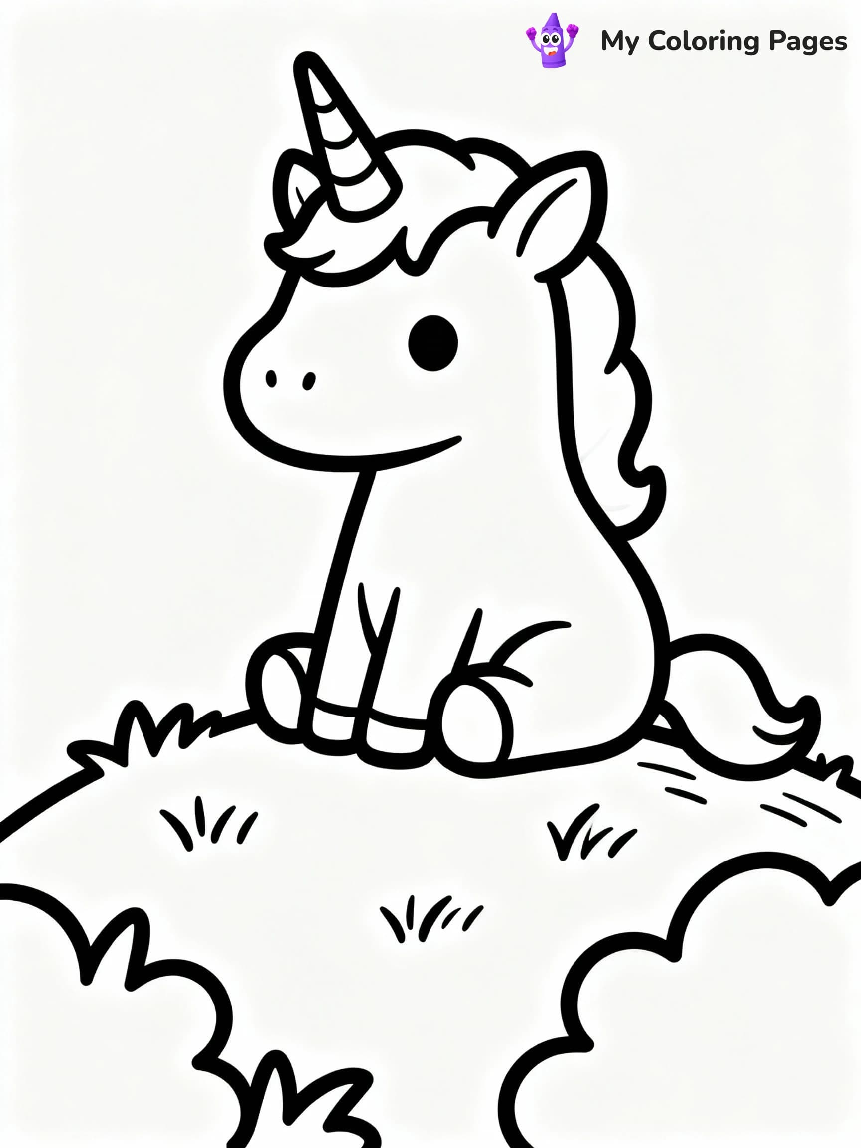Unicorn Coloring Pages - 6