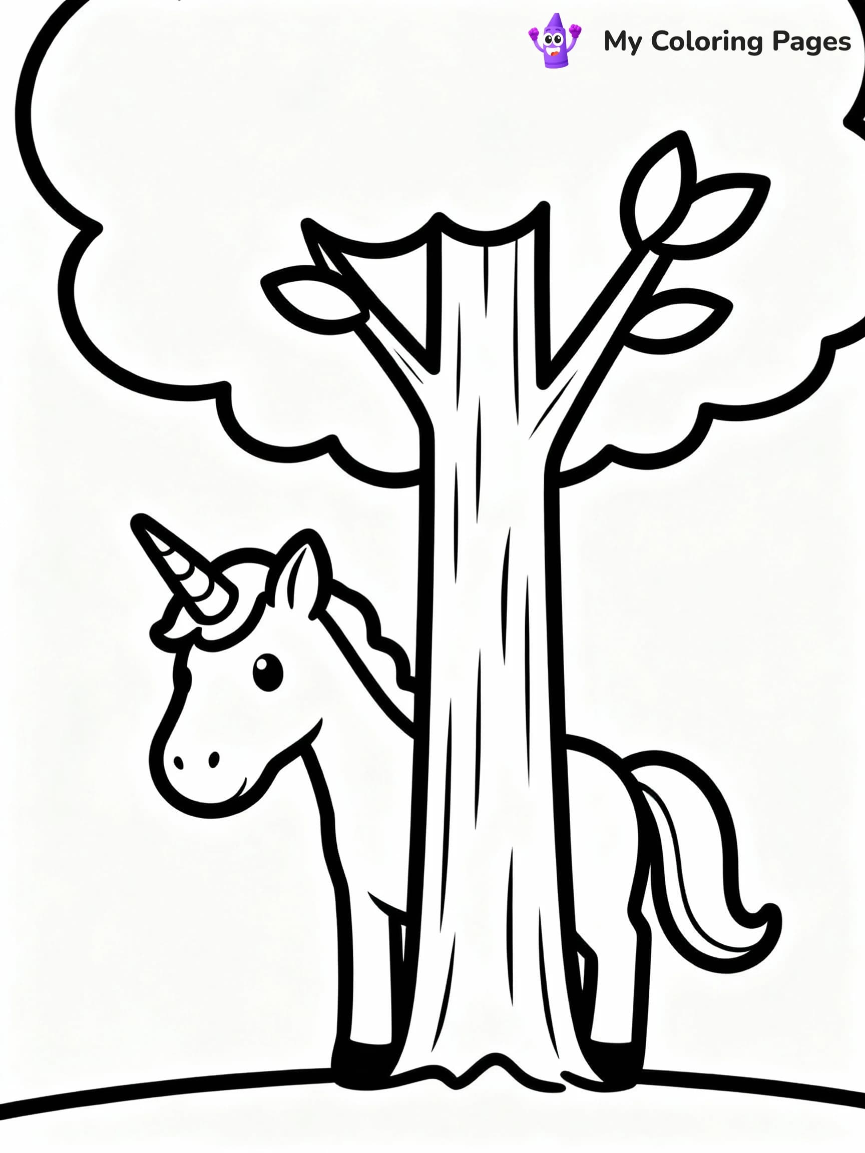 Unicorn Coloring Pages - 2